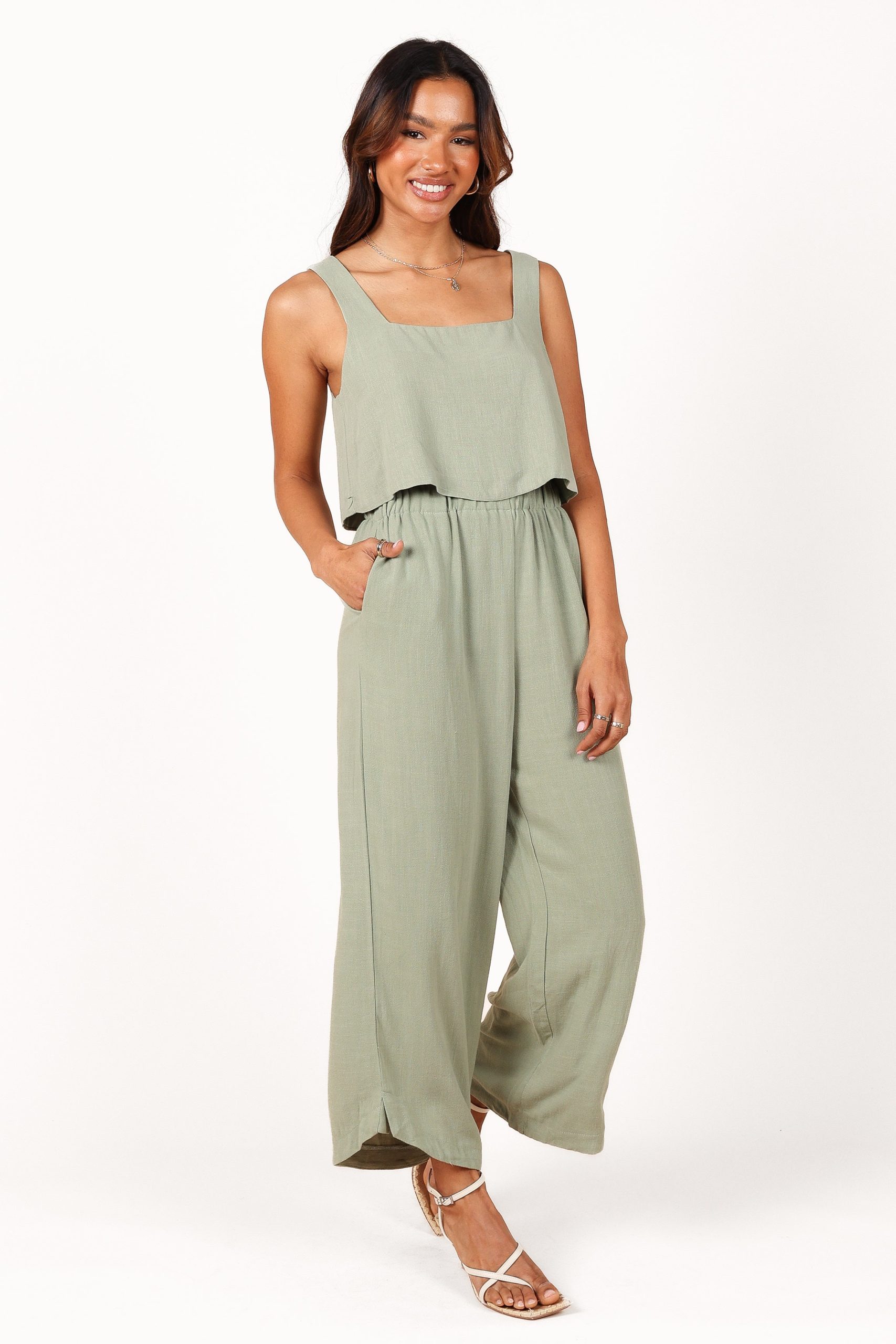 Eleanor Cropped Top - Green - Image 5