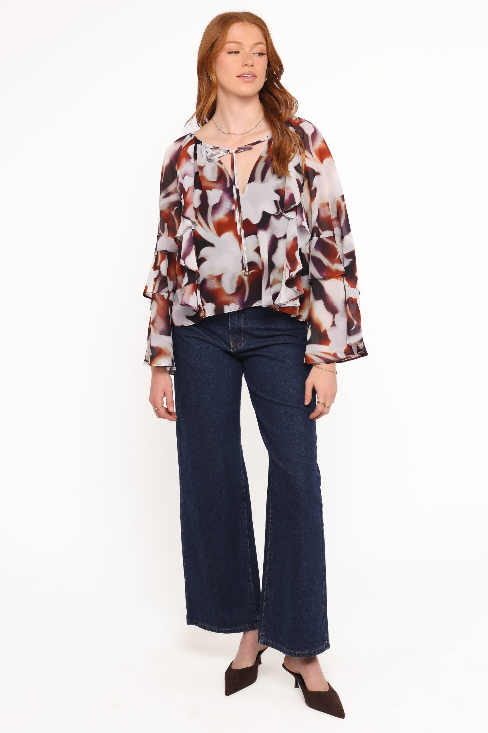 Elinor Top - Blurred Floral - Image 5