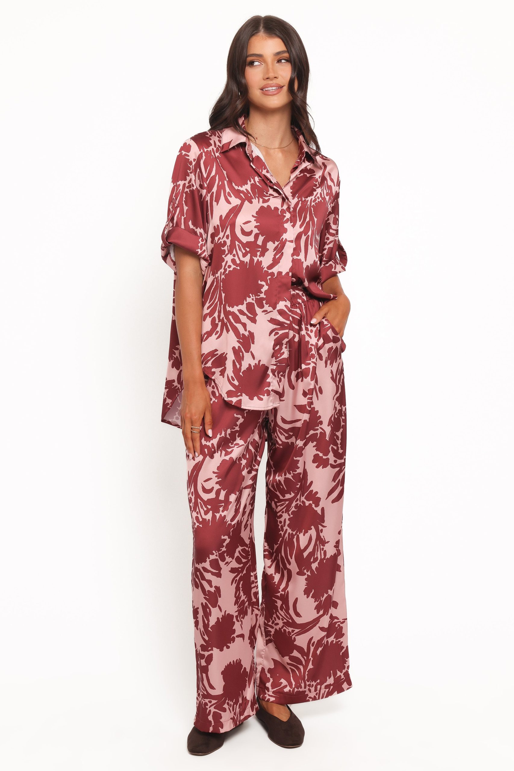 Elysia Shirt - Pink Burgundy - Image 6