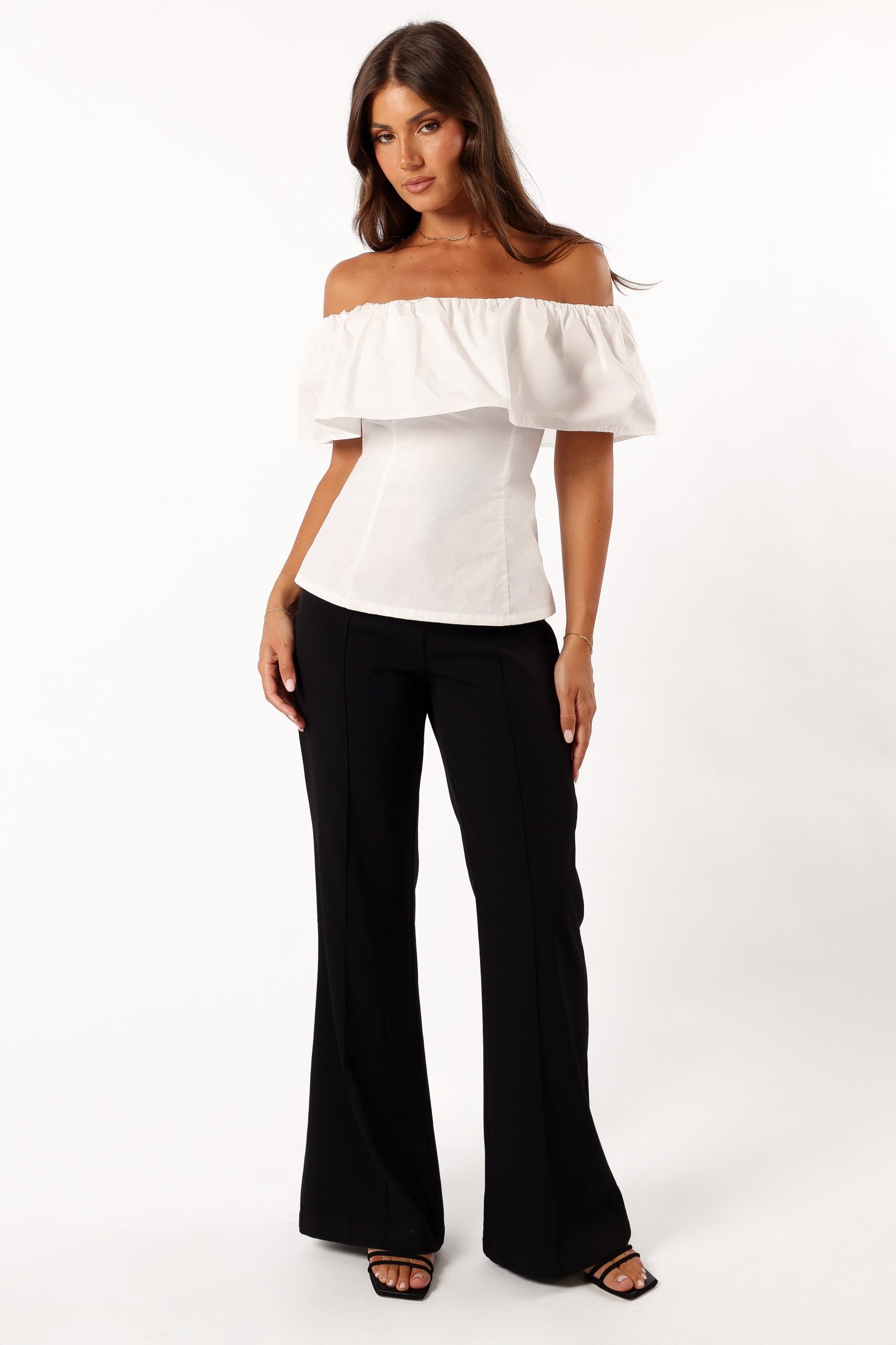 Emery Off the Shoulder Top - White - Image 6