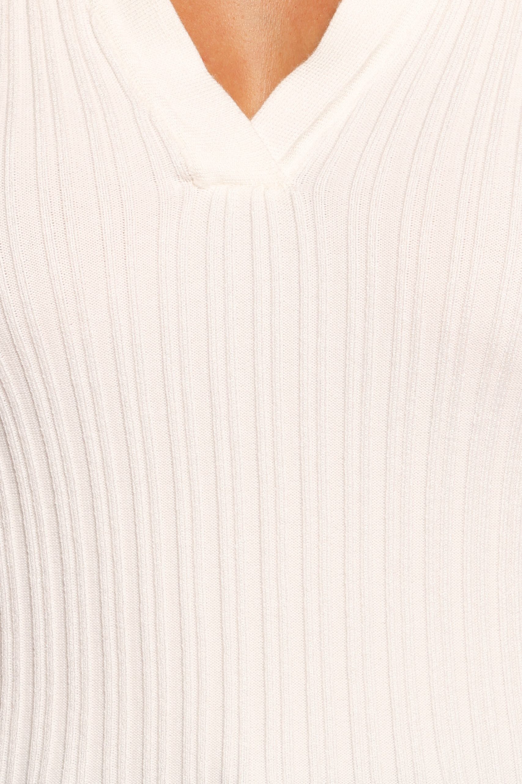 Emmerson Long Sleeve Knit Top - White - Image 7