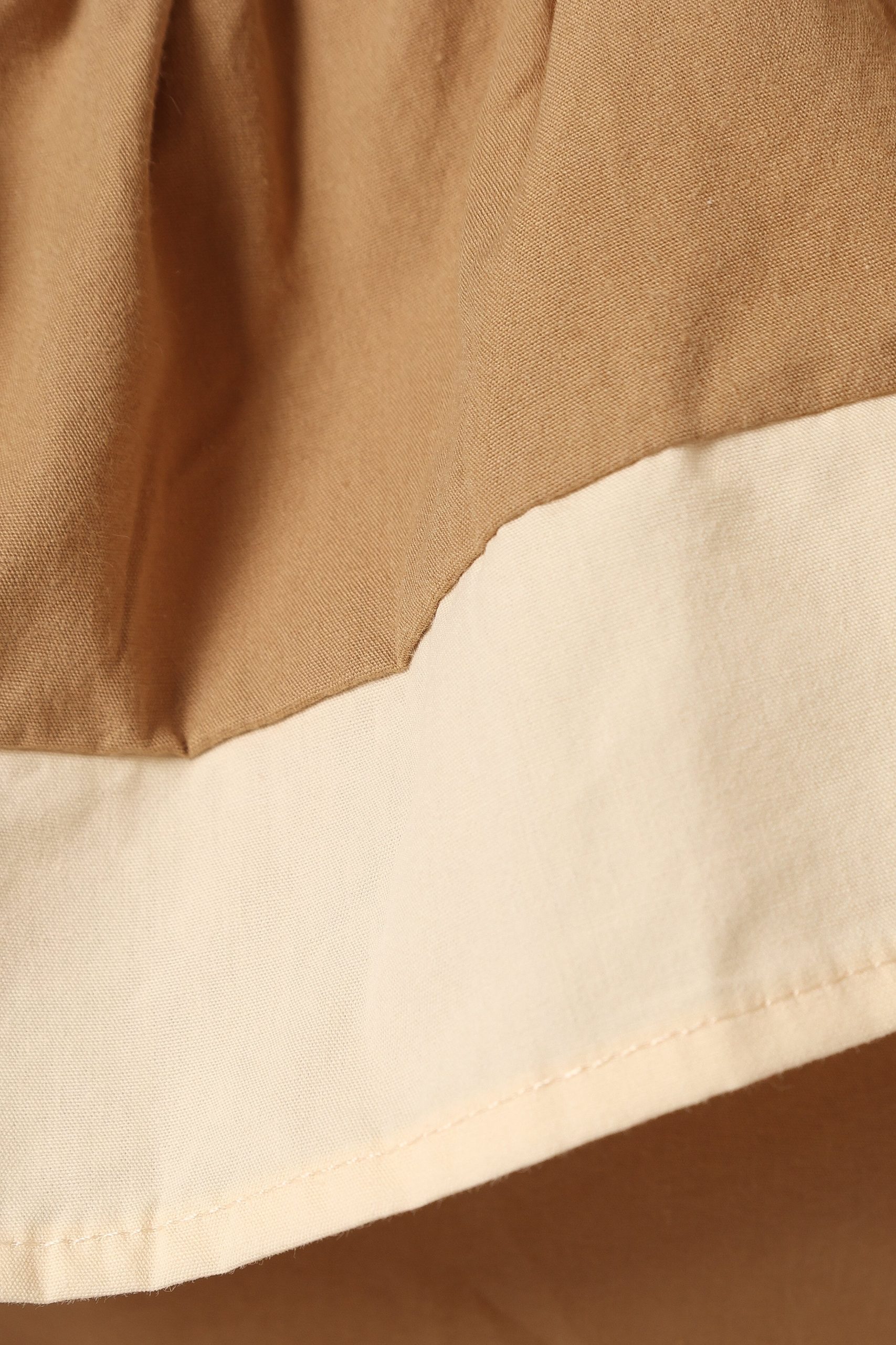 Everly One Shoulder Top - Khaki/Cream - Image 8