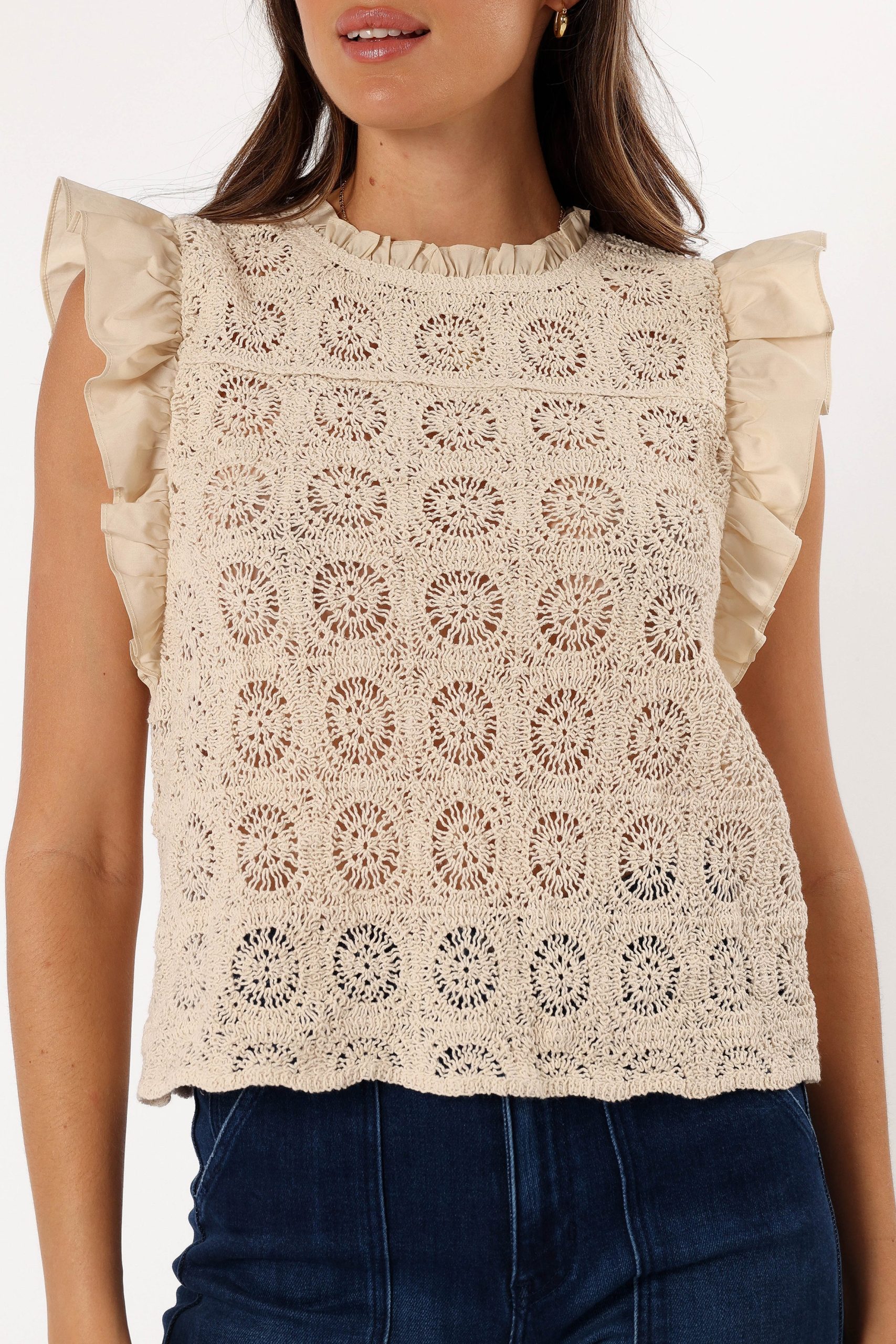 Fiona Knit Top - Natural - Image 6