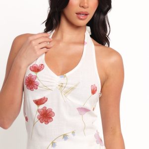 Fletch Halterneck Top - Ditsy Floral