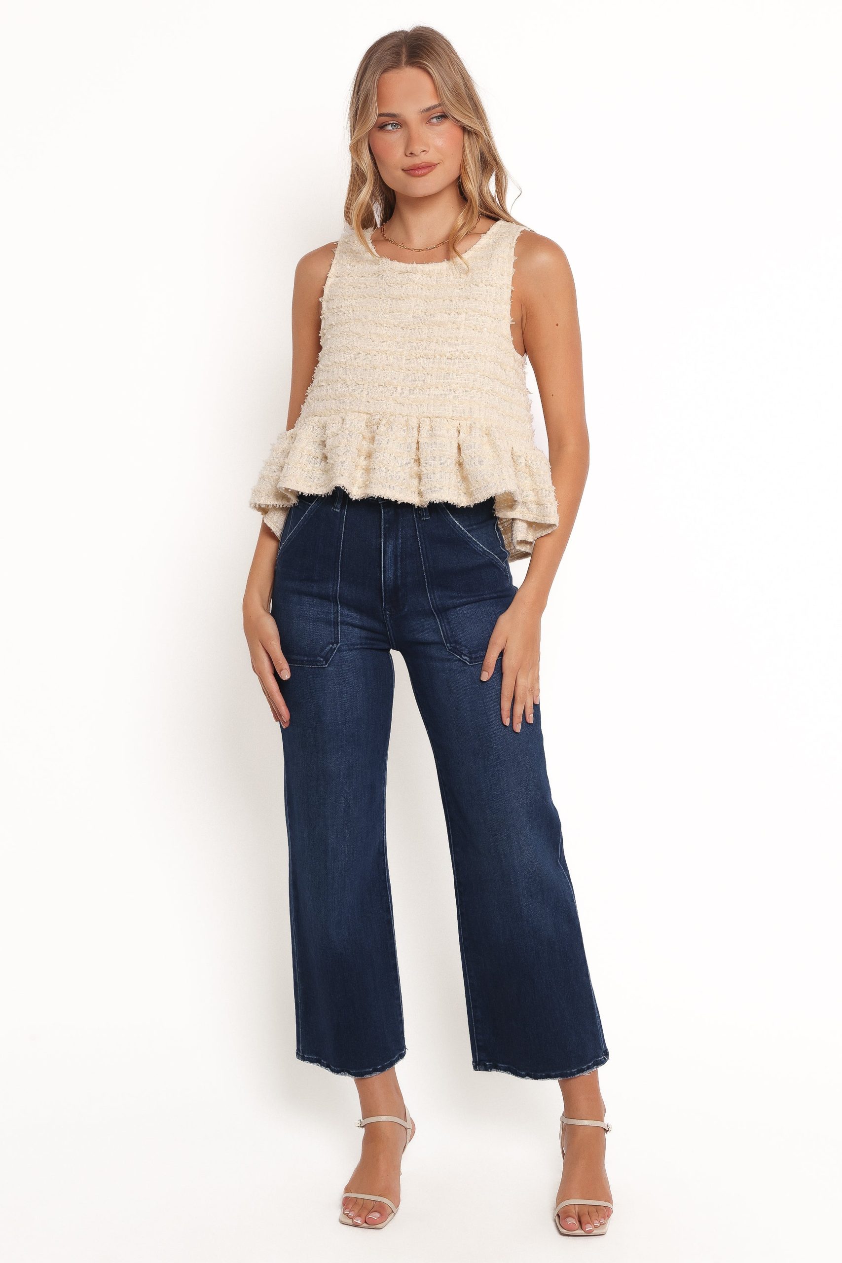 Fren Ruffle Top - Cream - Image 2