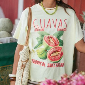 Guavas Graphic Tee - Pale Yellow