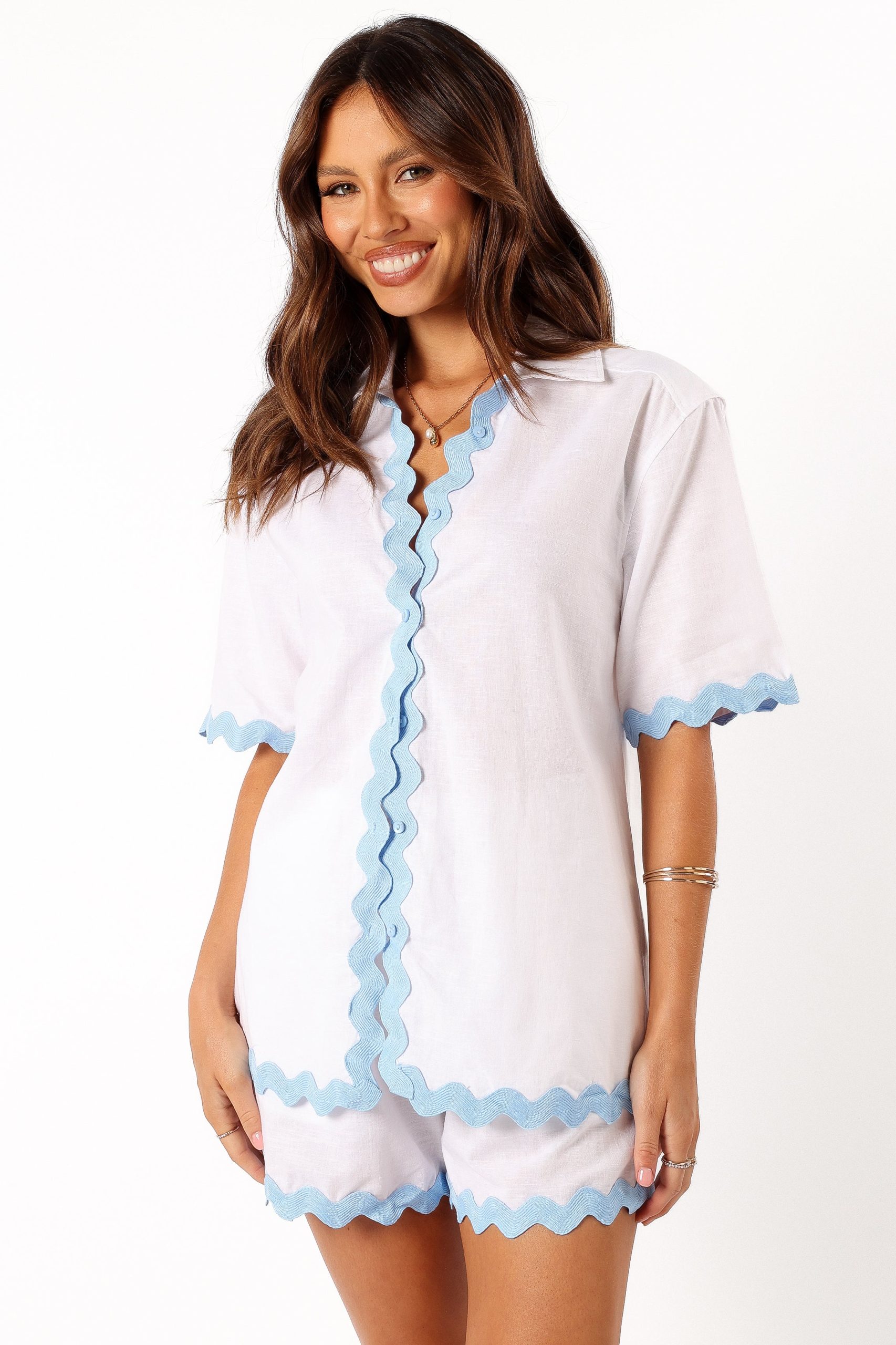 Harry Shirt - White Blue - Image 3