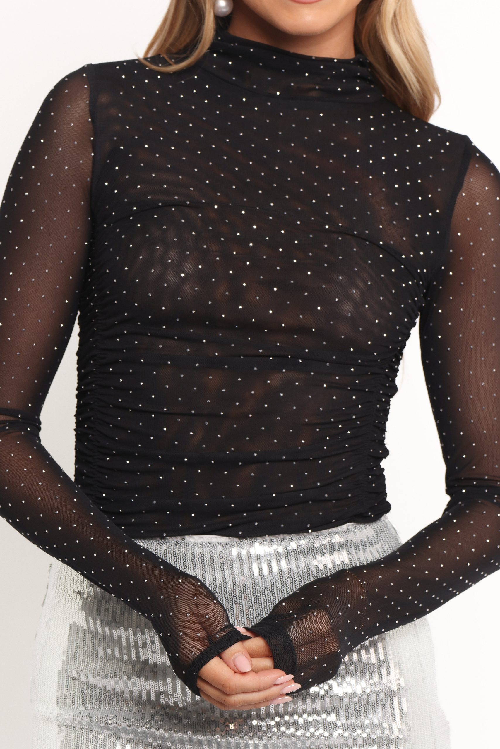 Hia Mesh Top - Black - Image 8