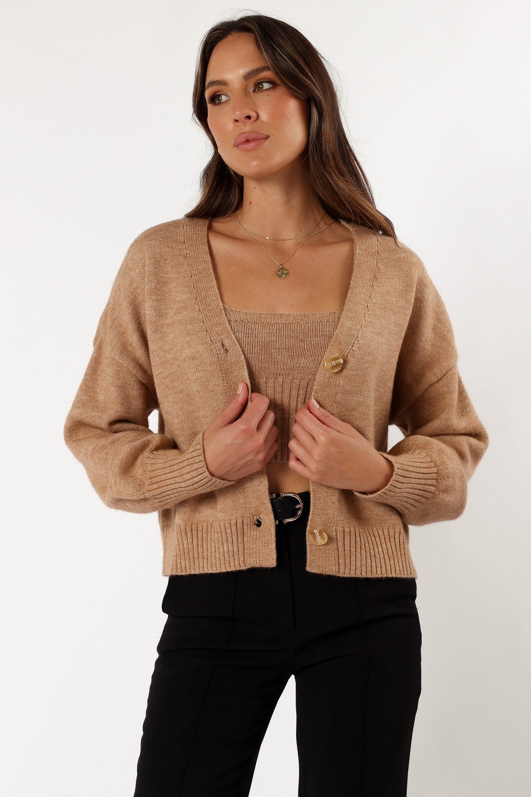 Isabel Sweater Top - Beige - Image 10