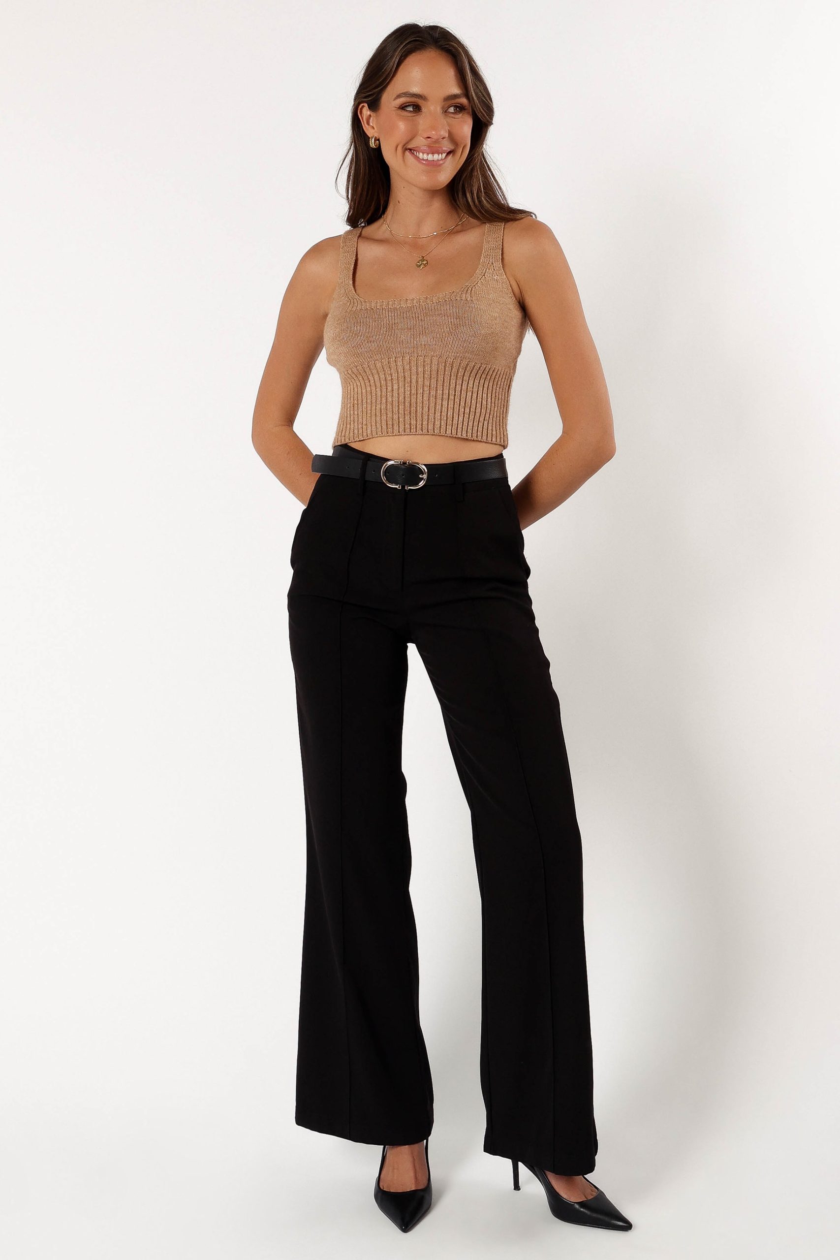 Isabel Sweater Top - Beige - Image 9
