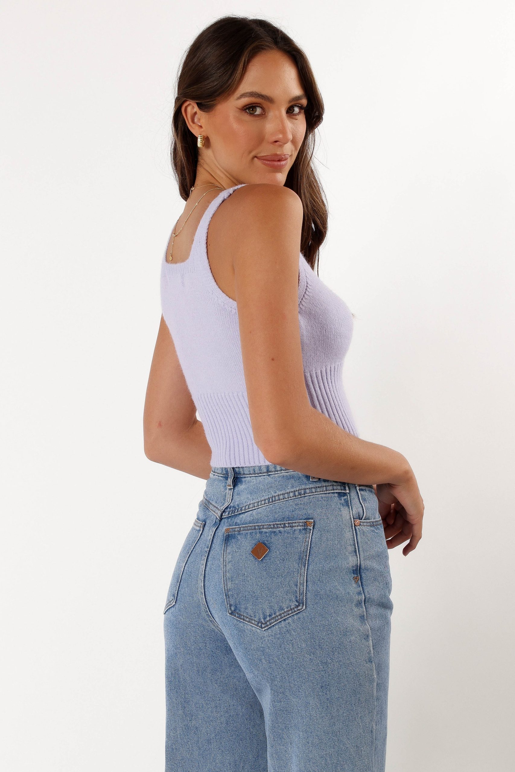 Isabel Sweater Top - Lilac - Image 6