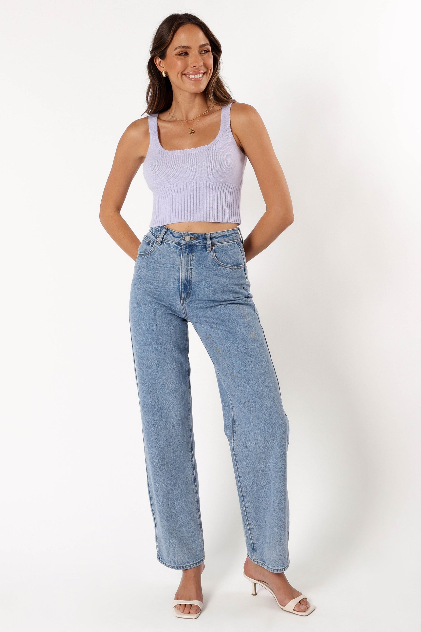 Isabel Sweater Top - Lilac - Image 3