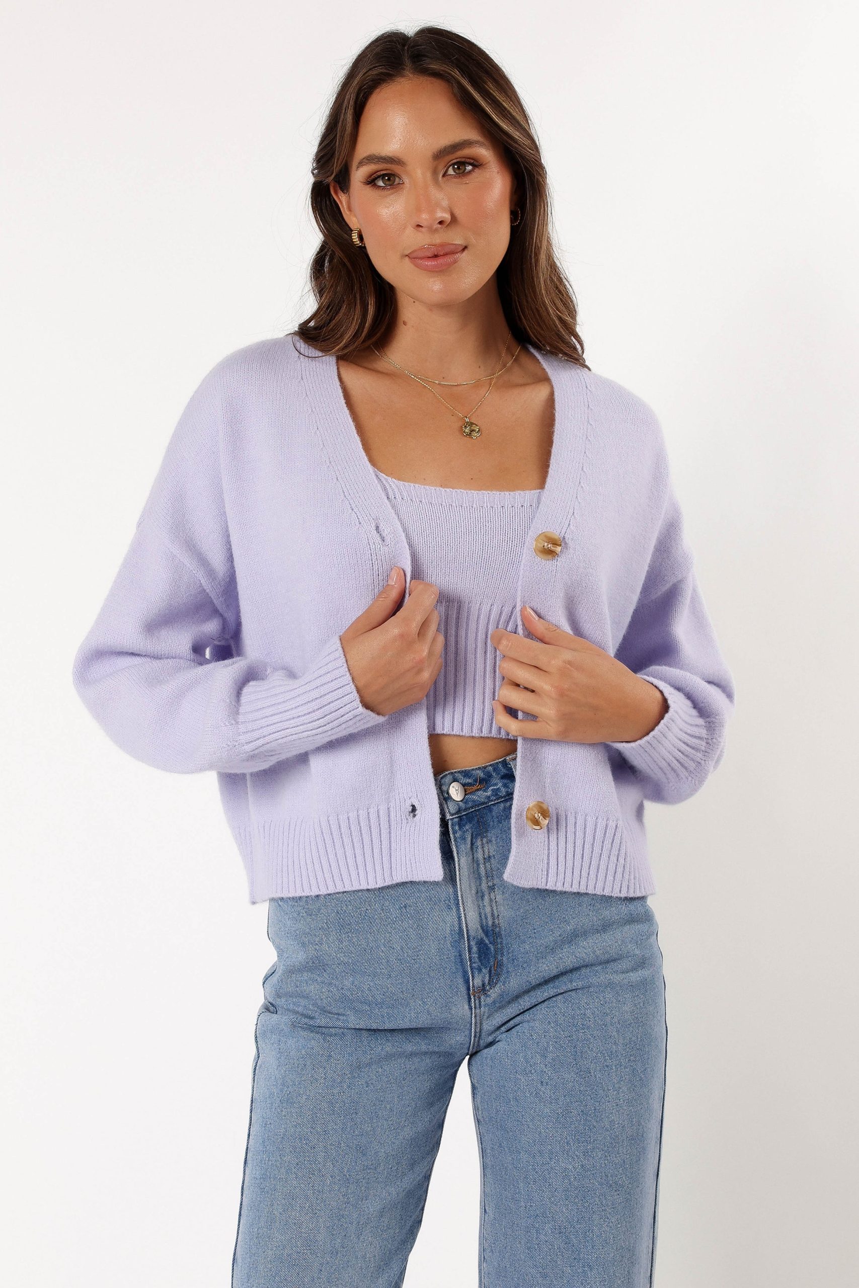 Isabel Sweater Top - Lilac - Image 9
