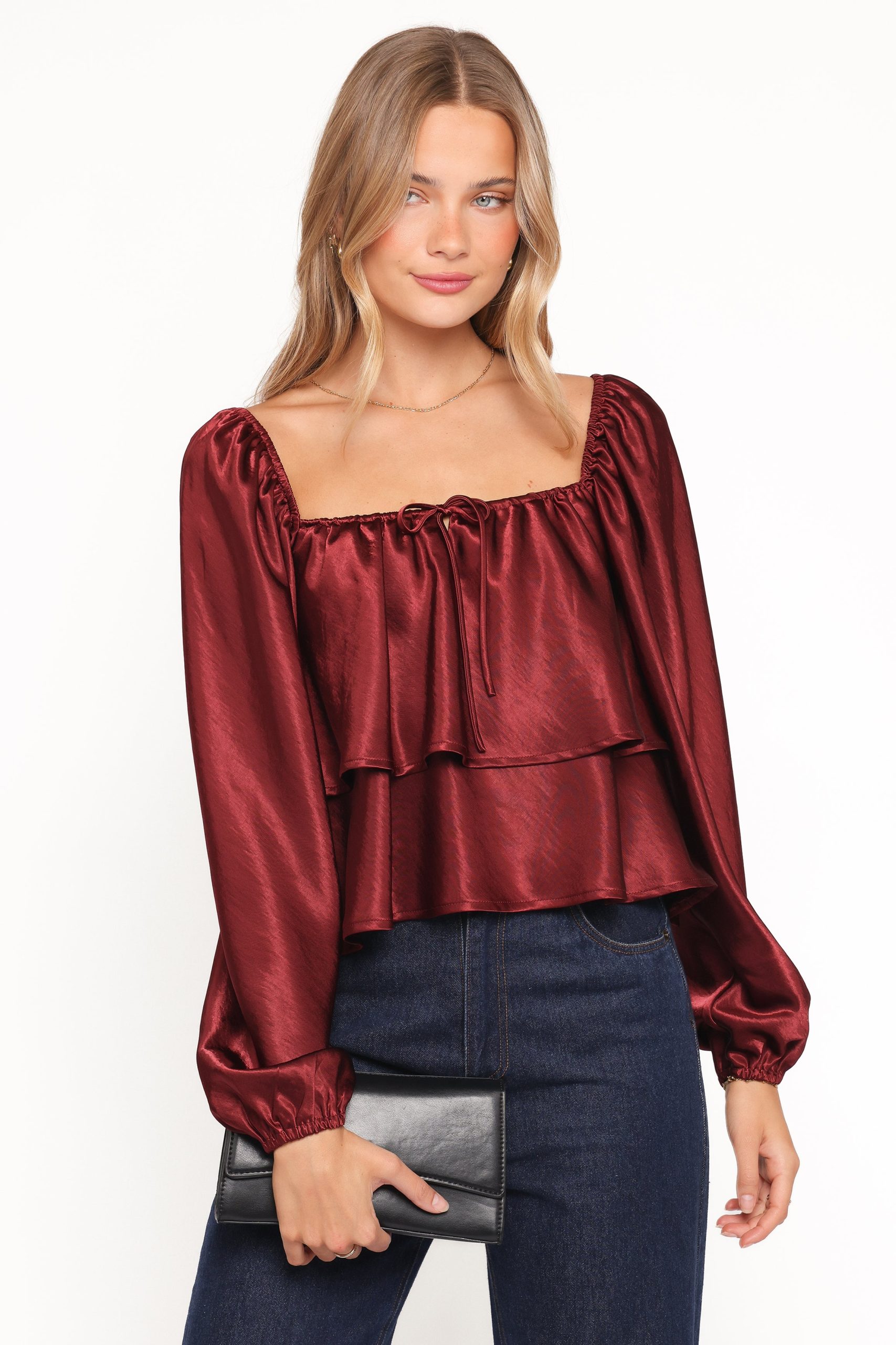 Janina Blouse - Wine - Image 2