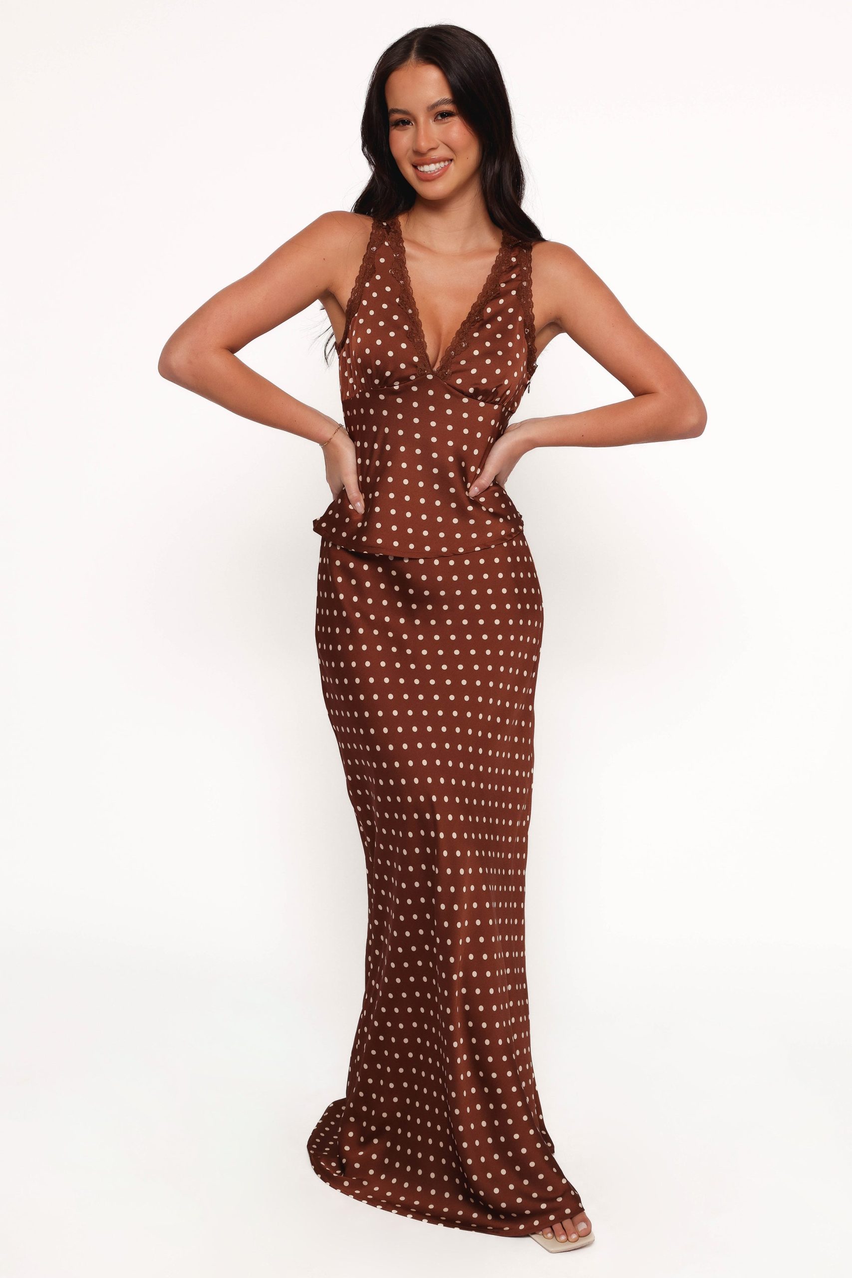 Kelso Top - Brown Polka Dot - Image 4