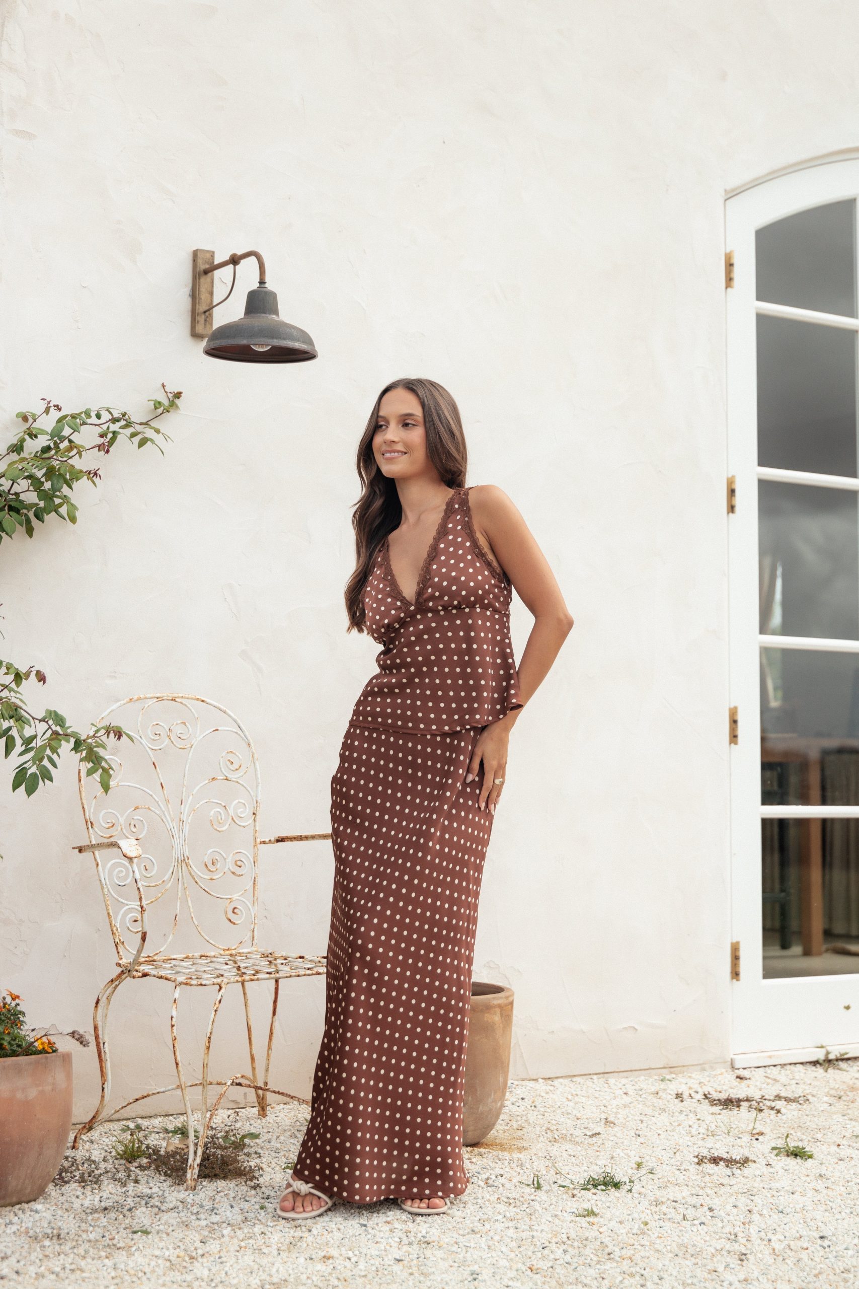 Kelso Top - Brown Polka Dot - Image 2