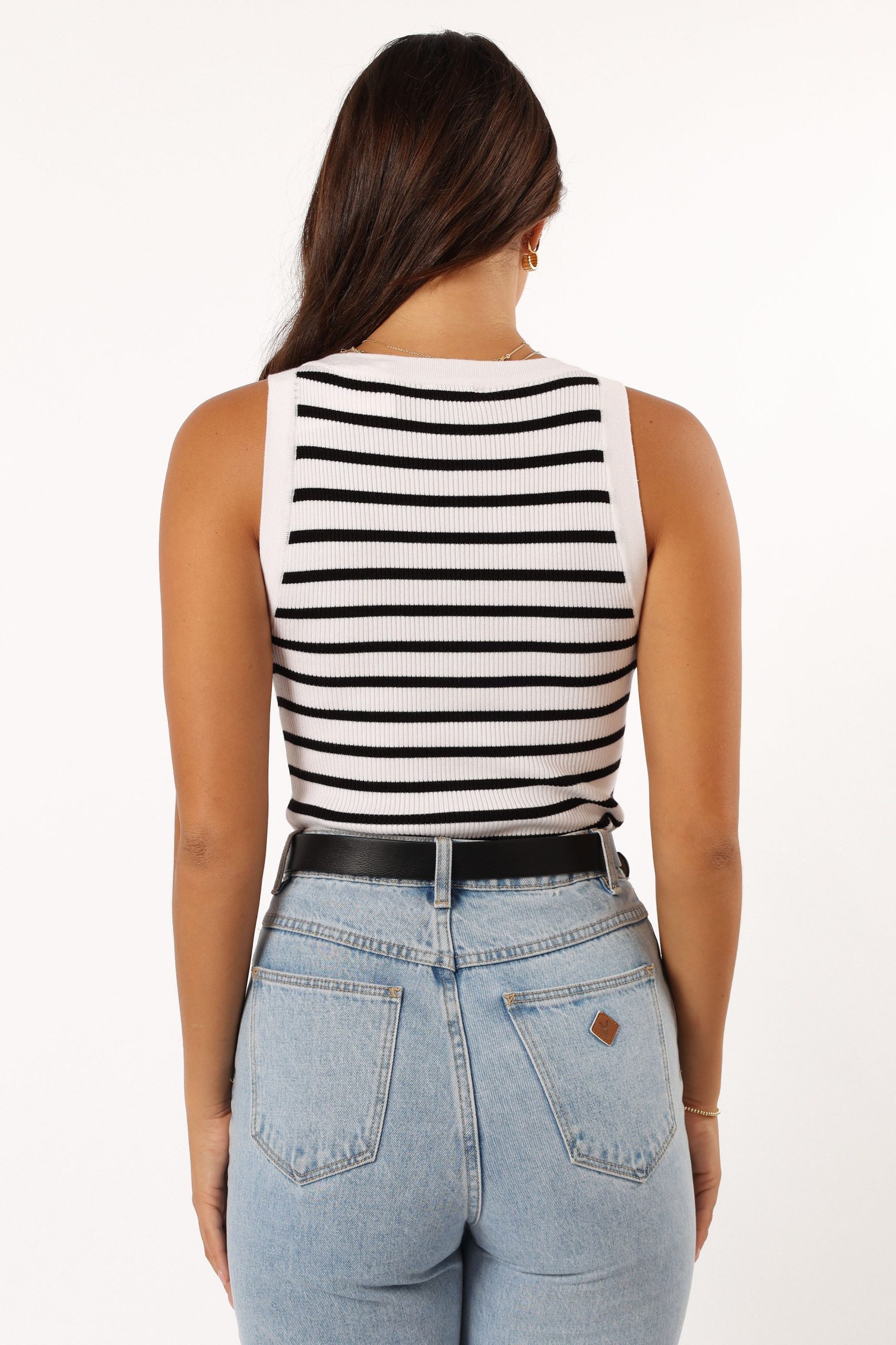 Kloe Top - White Stripe - Image 5