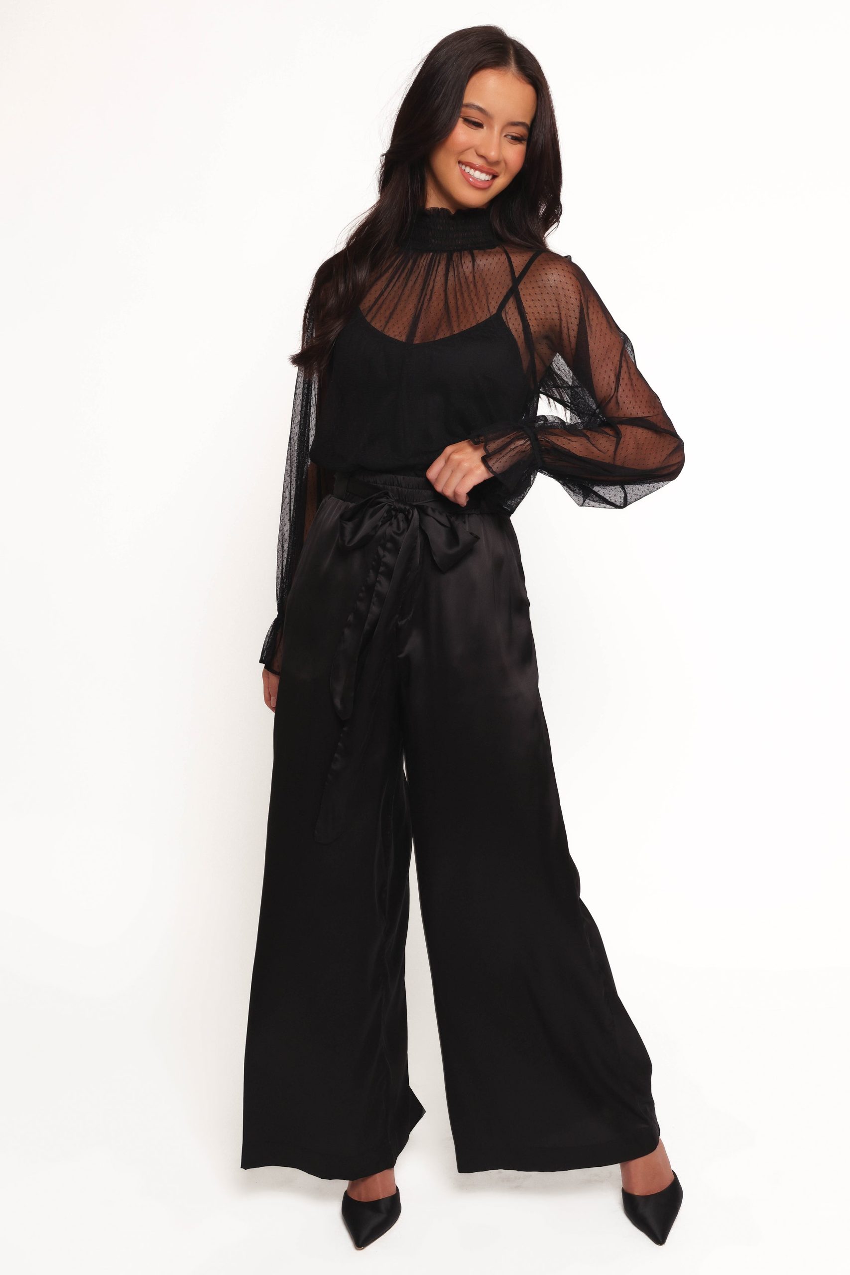 Kory Sheer Top - Black - Image 2