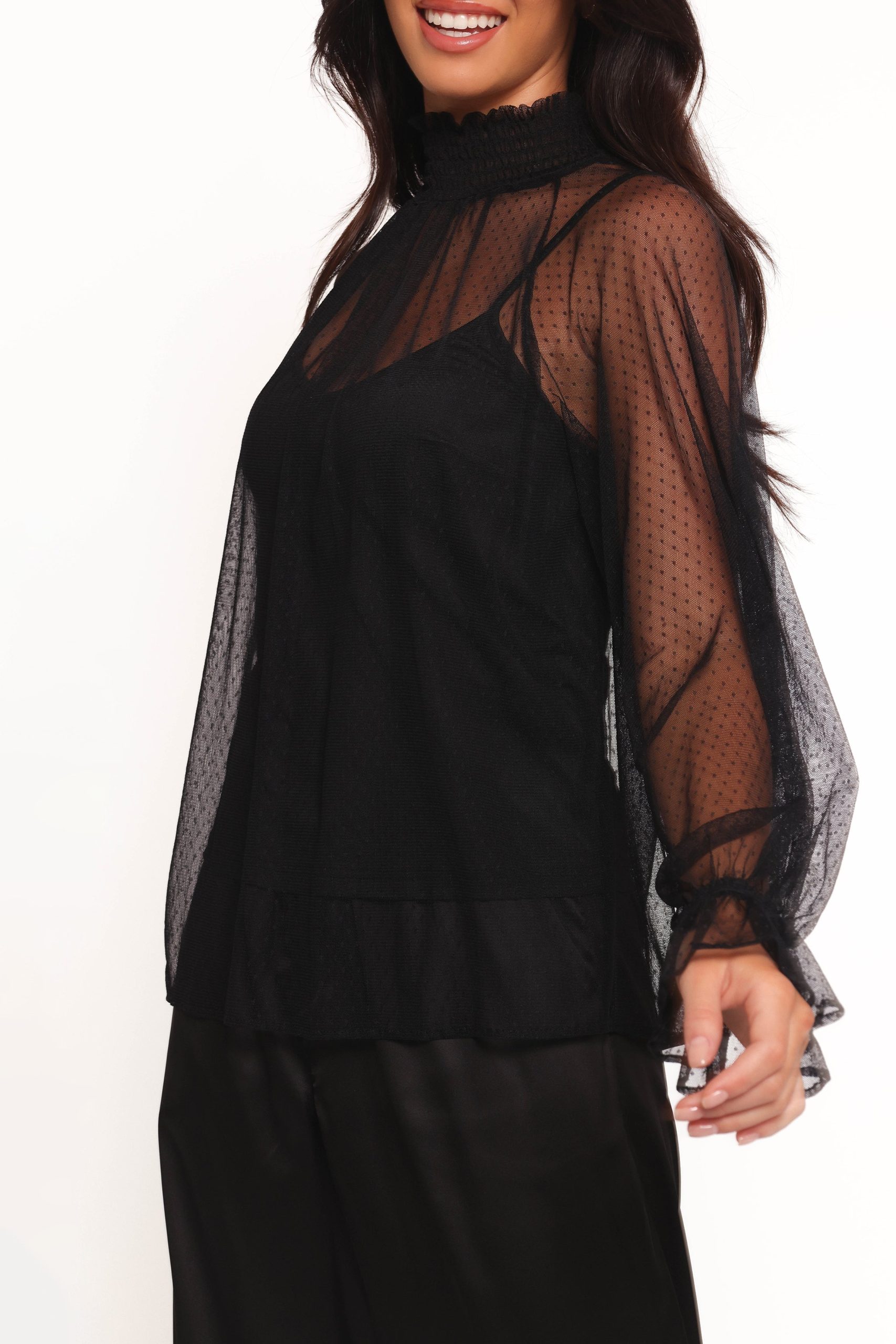 Kory Sheer Top - Black - Image 6