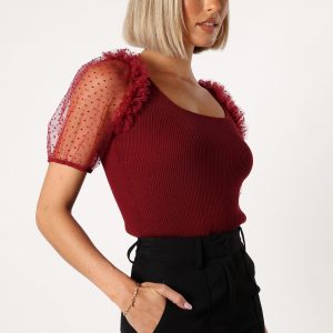 Kristen Bodysuit - Burgundy