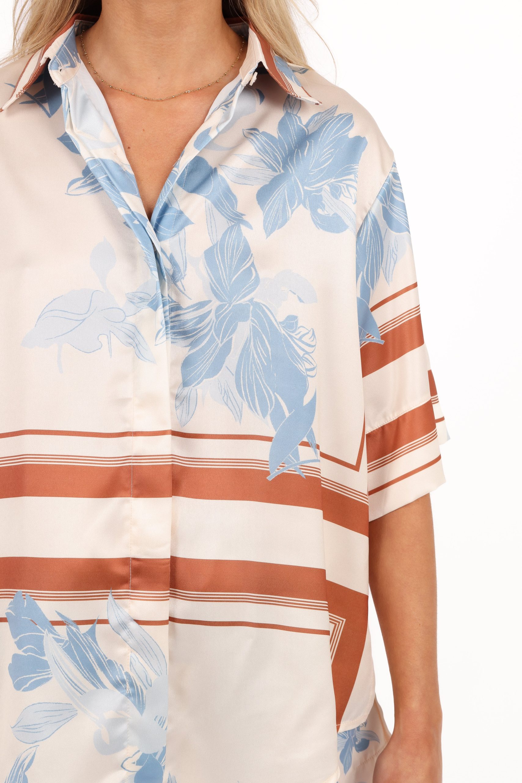 Lara Shirt - Pale Blue Print - Image 9