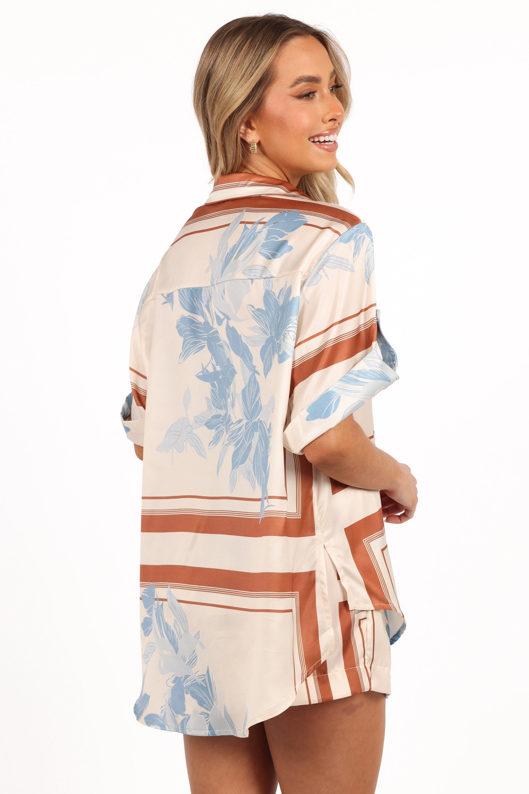 Lara Shirt - Pale Blue Print - Image 6