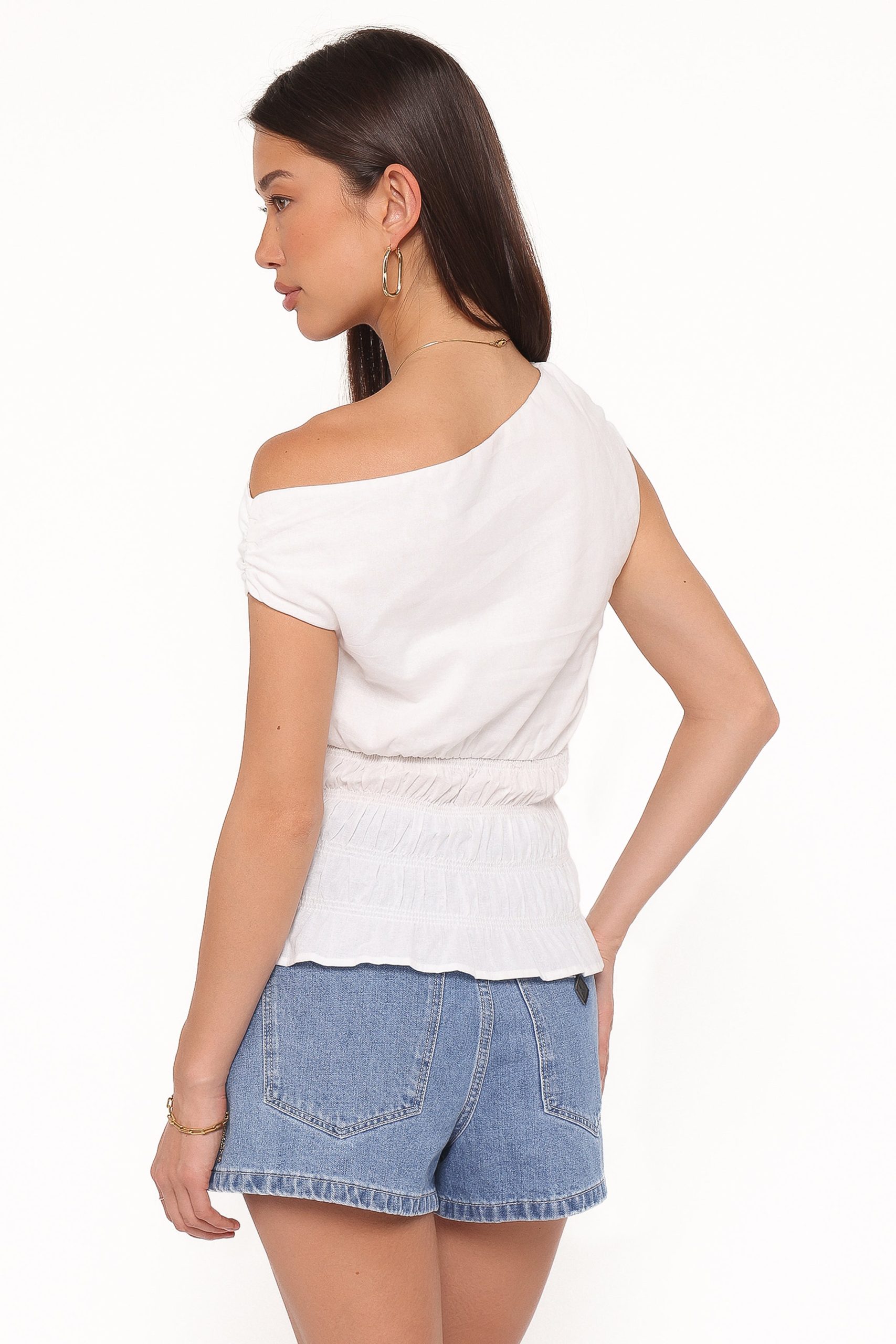 Lia Off Shoulder Top - Ivory - Image 4