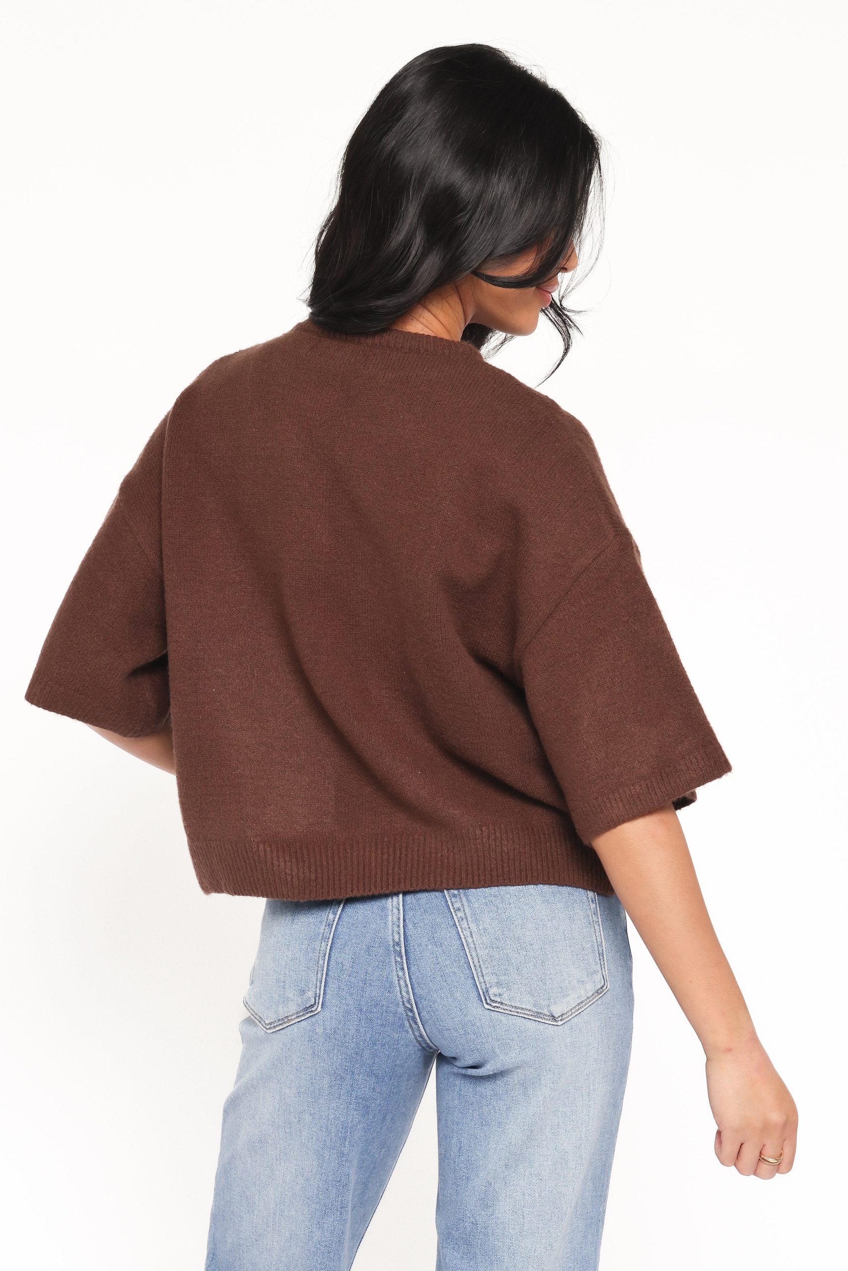 Lilith Knit Top - Chocolate Brown - Image 5