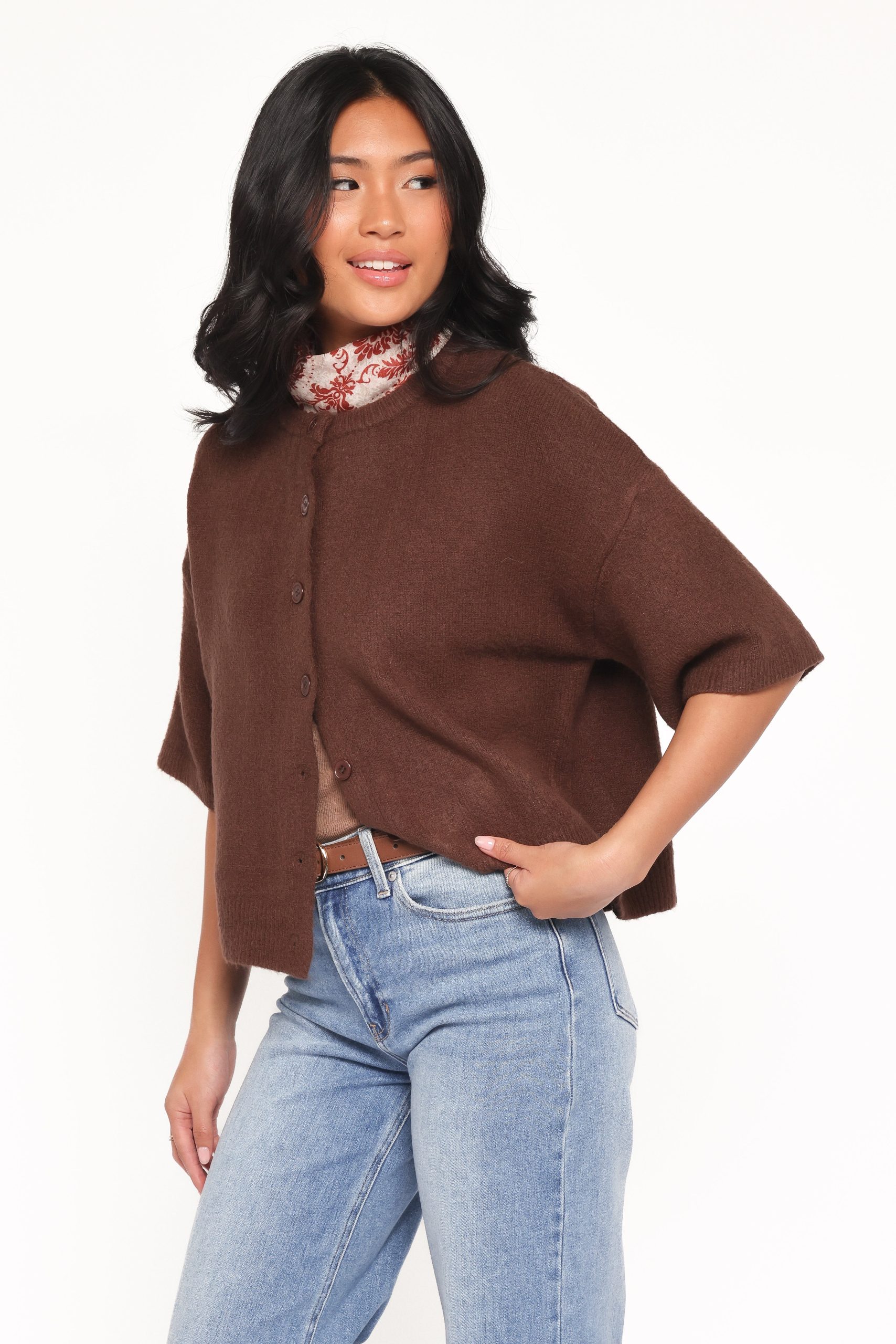 Lilith Knit Top - Chocolate Brown - Image 4