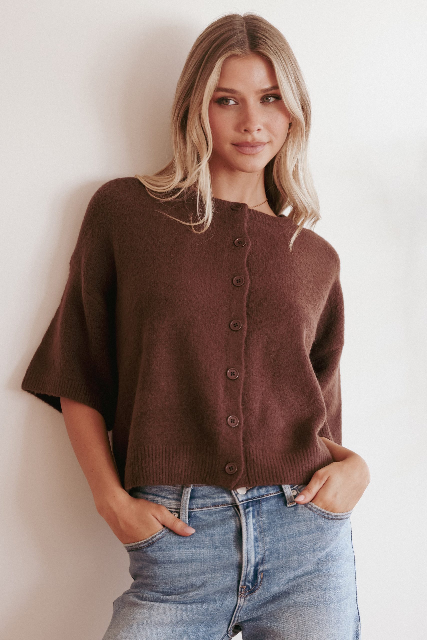 Lilith Knit Top - Chocolate Brown - Image 8