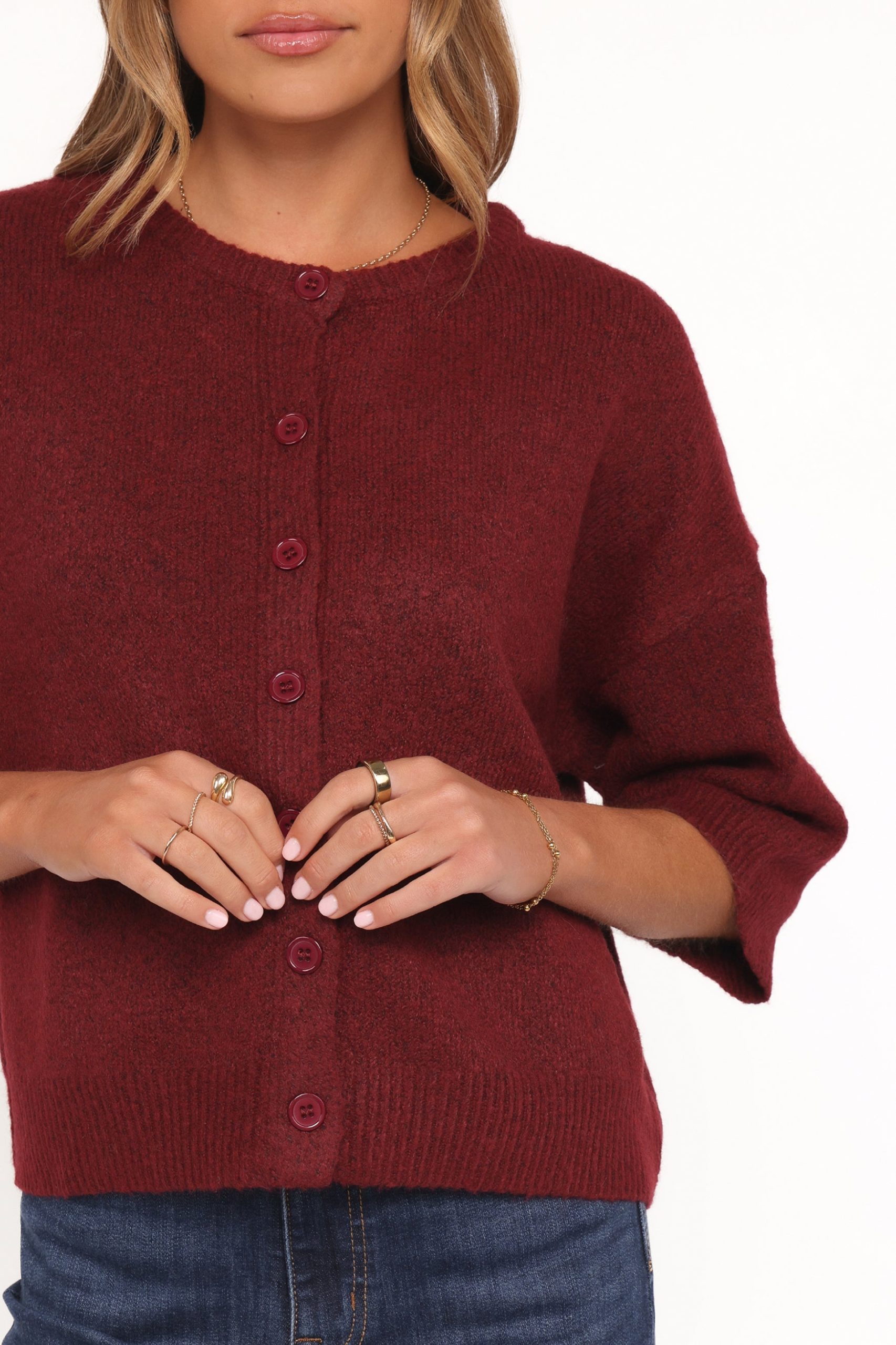Lilith Knit Top - Wine - Image 2