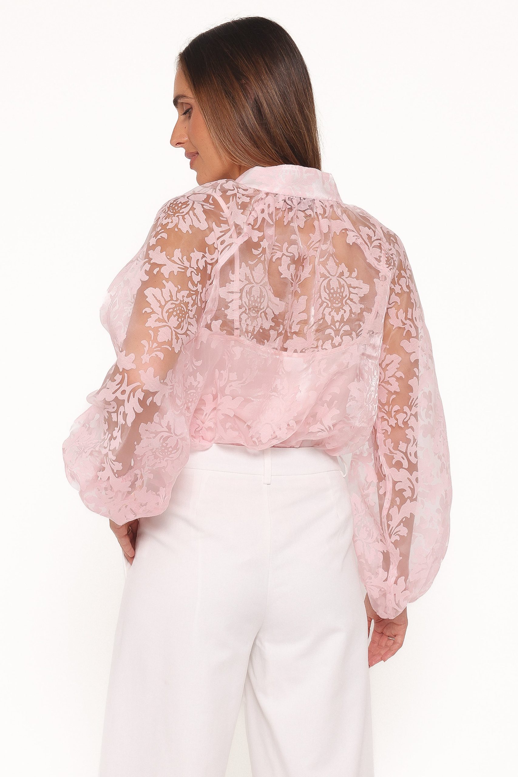 Marni Organza Top - Pink Floral - Image 5