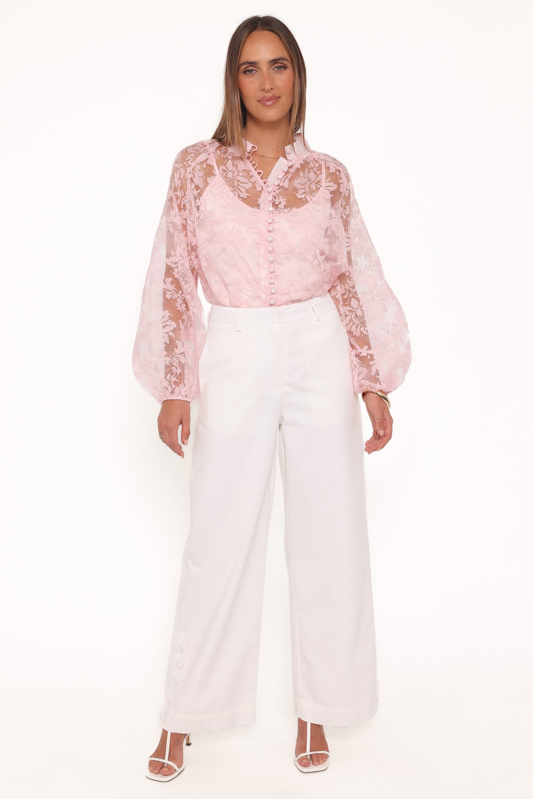Marni Organza Top - Pink Floral - Image 2