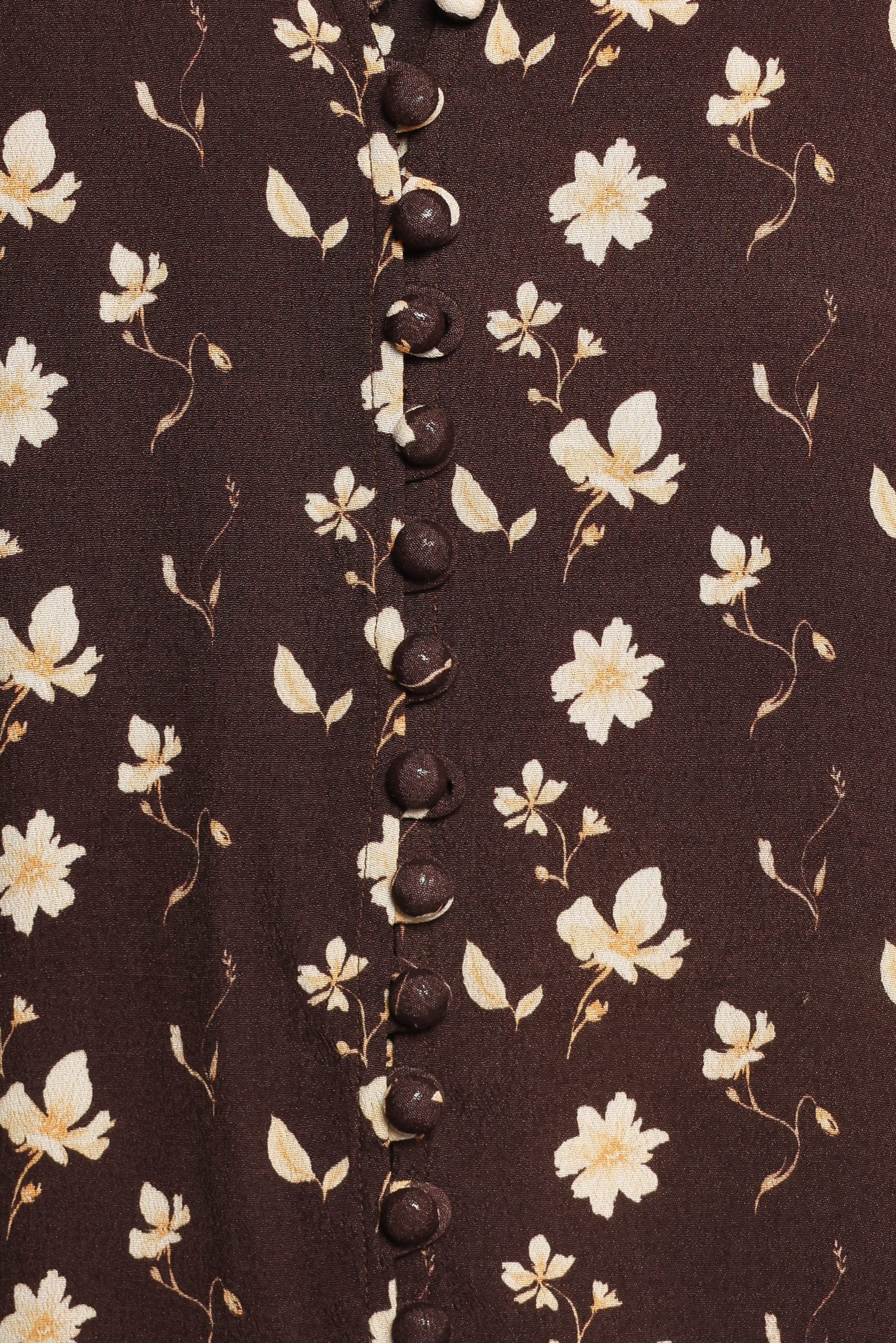 Marni Top - Brown Ditsy - Image 6