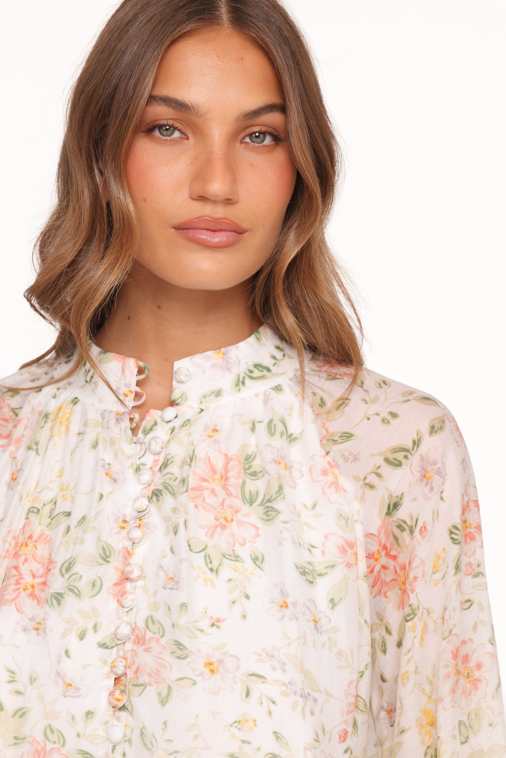 Marni Top - White Multi Floral - Image 3