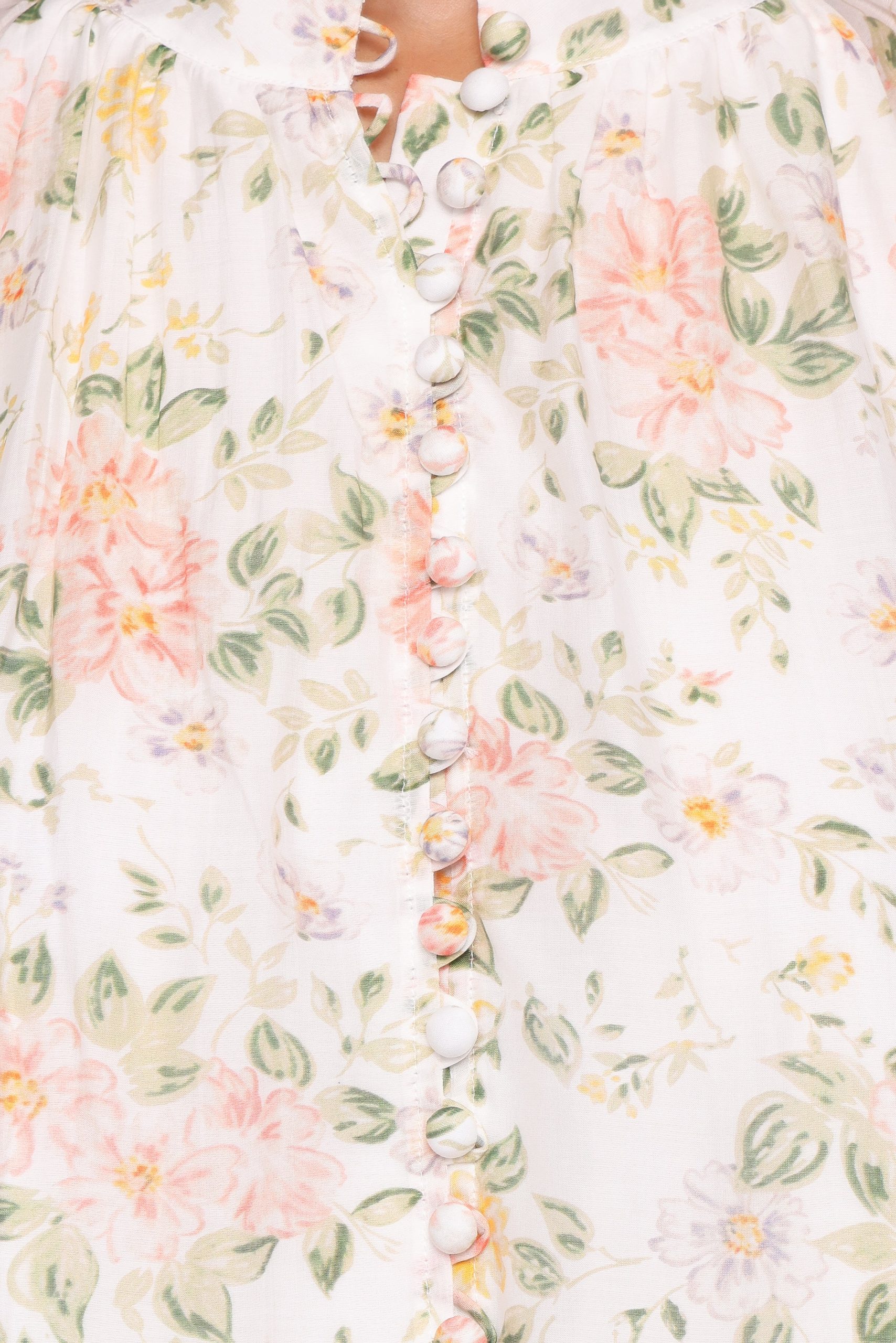 Marni Top - White Multi Floral - Image 9