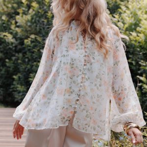 Marni Top - White Multi Floral