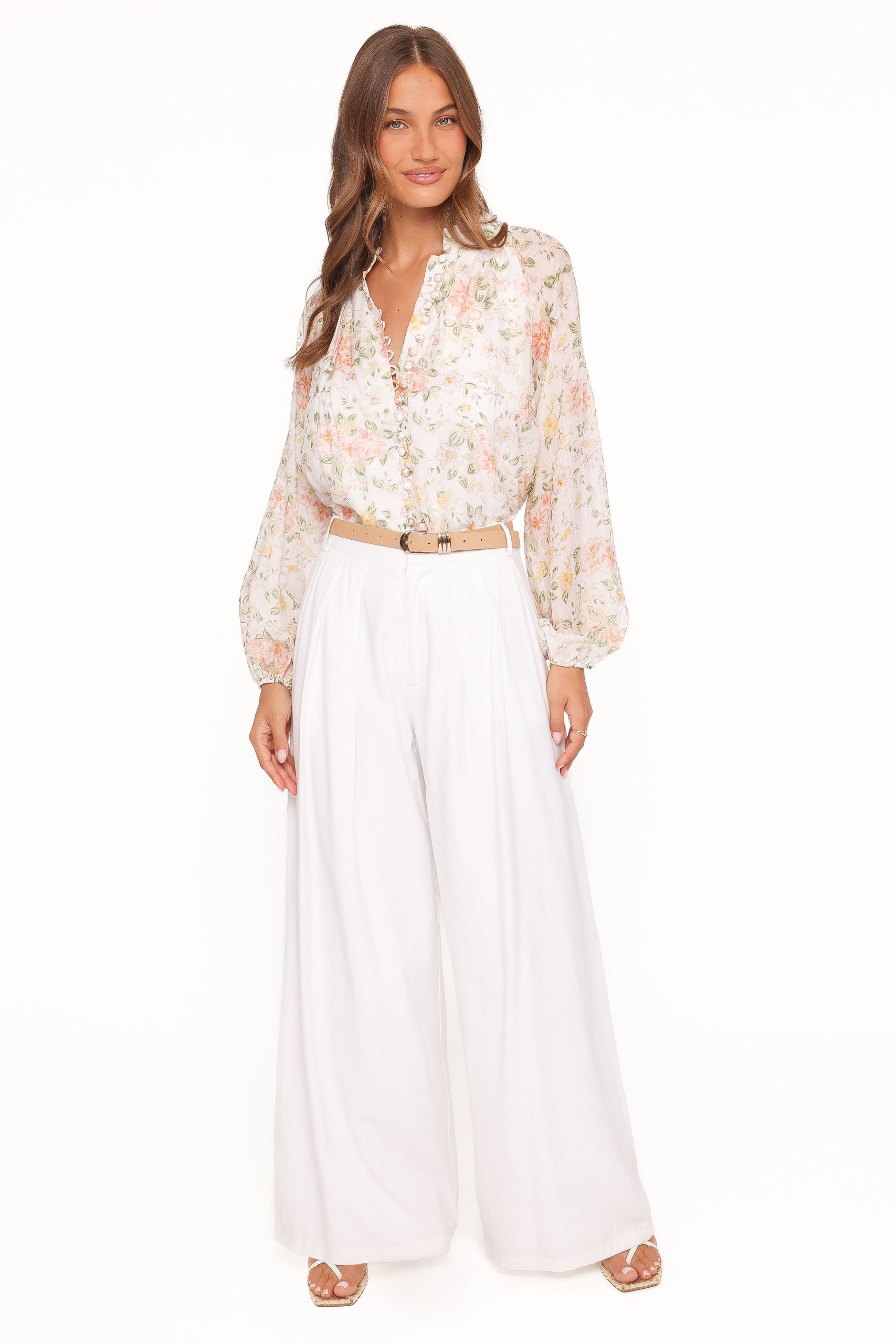 Marni Top - White Multi Floral - Image 6