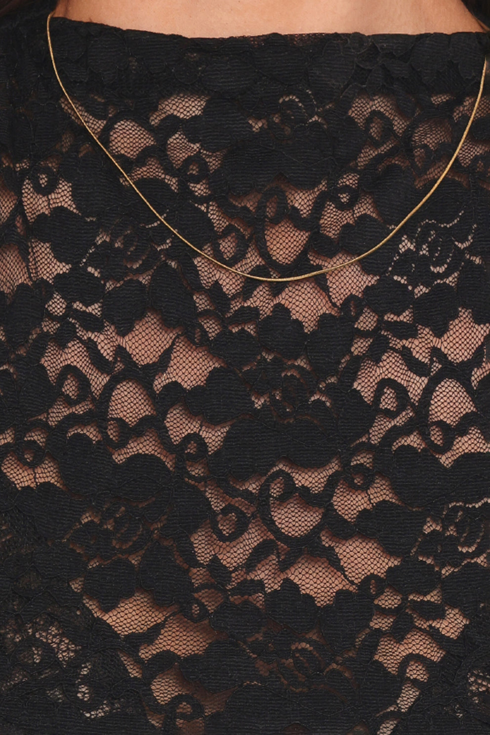 Nissa Lace Top - Black - Image 6