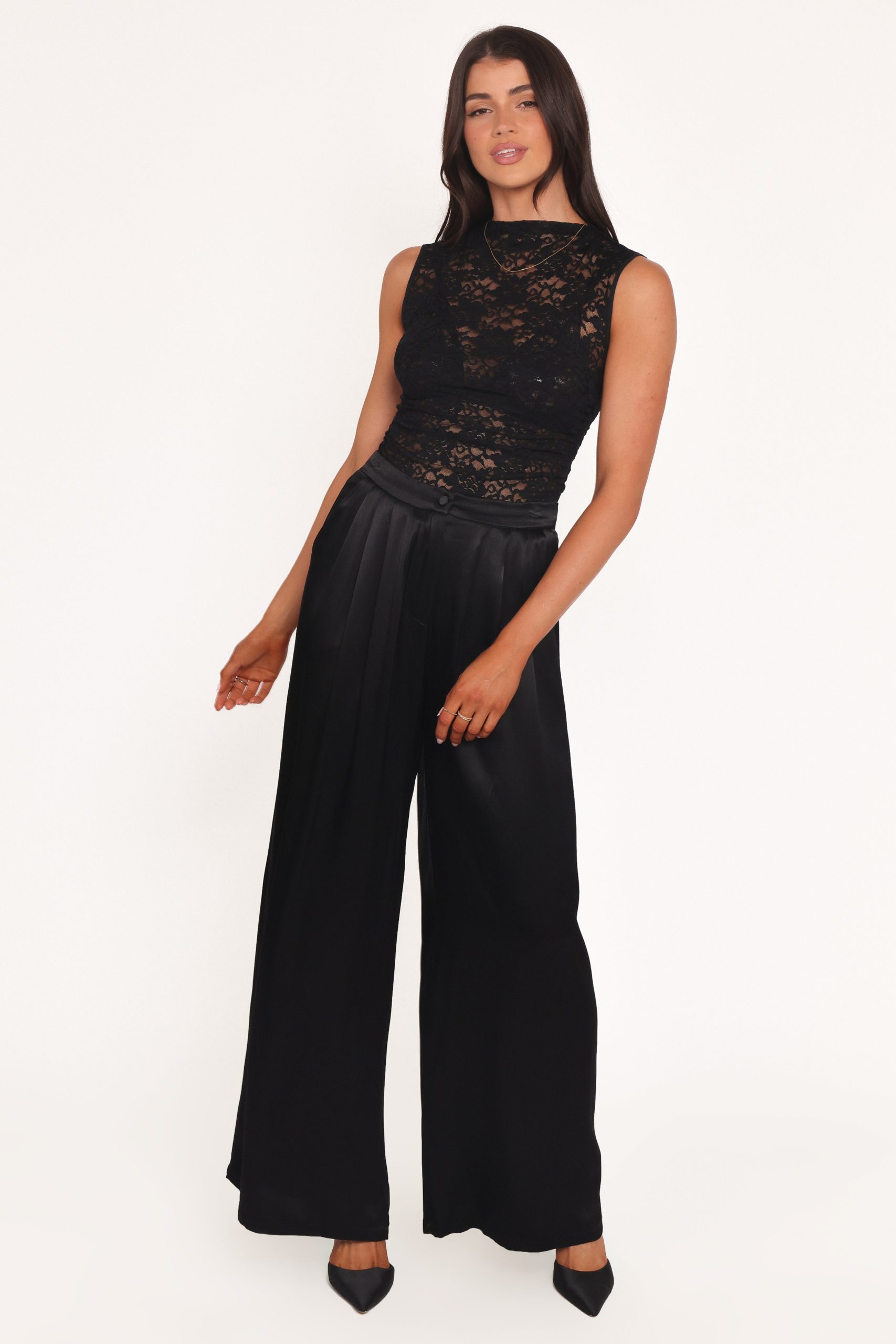 Nissa Lace Top - Black - Image 4