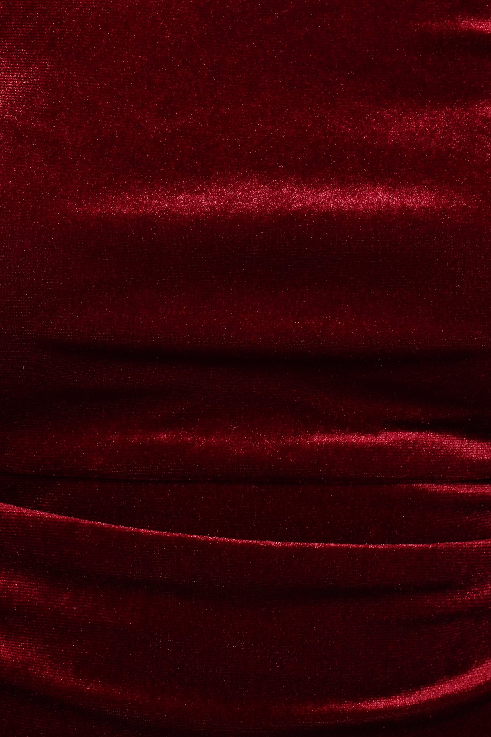 Nissa Velvet Top - Burgundy - Image 7
