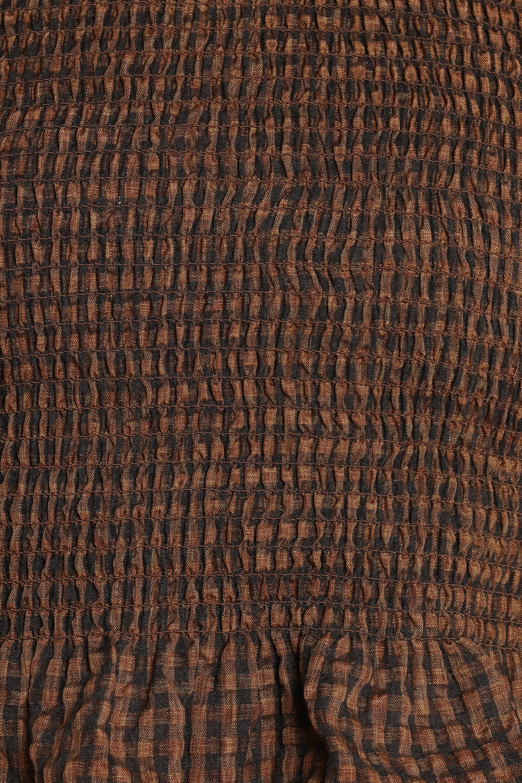 Nora Long Sleeve Top - Check - Image 9