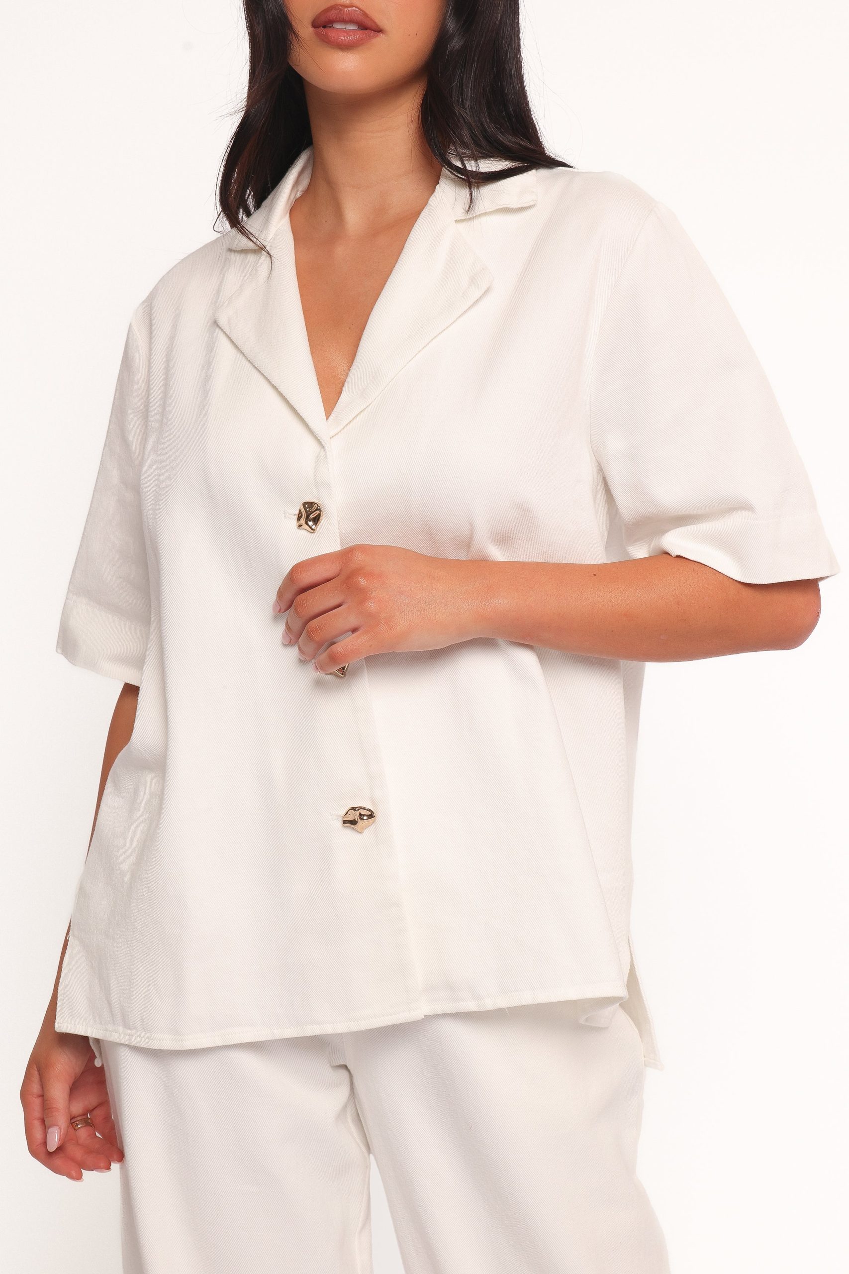 Odelia Denim Shirt - Off White - Image 6