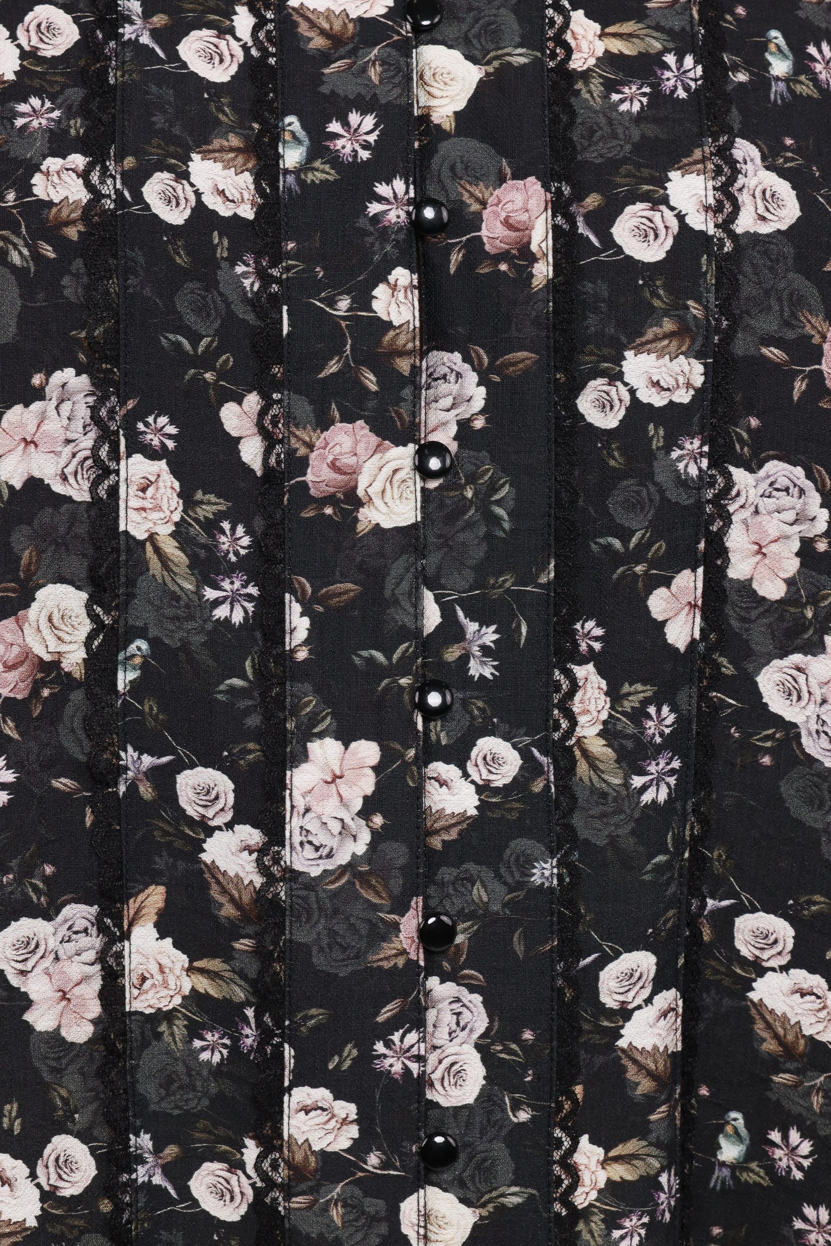Parsons Blouse - Dark Floral - Image 8