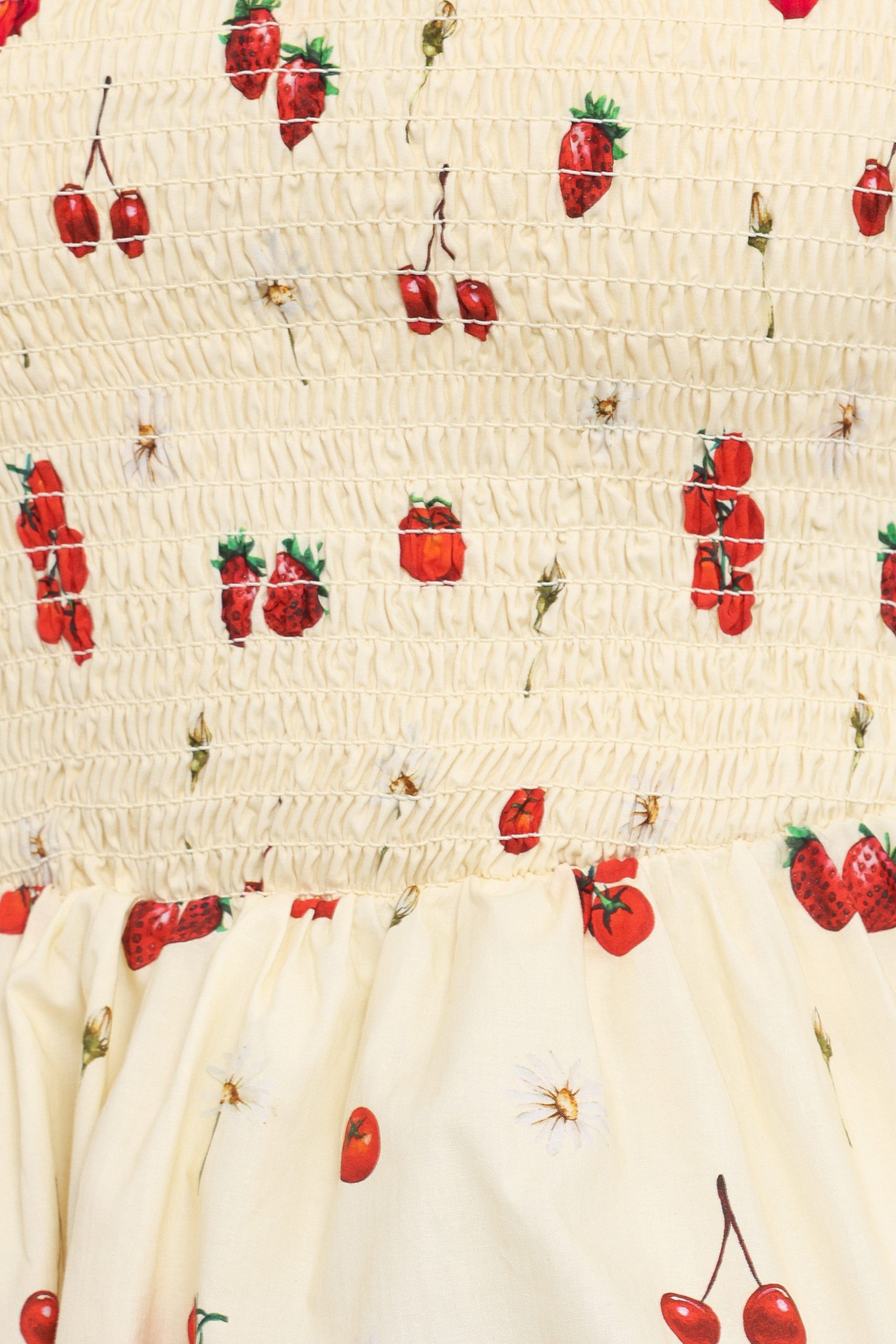 Remira Smocked Ruffle Top - Yellow Cherry - Image 7