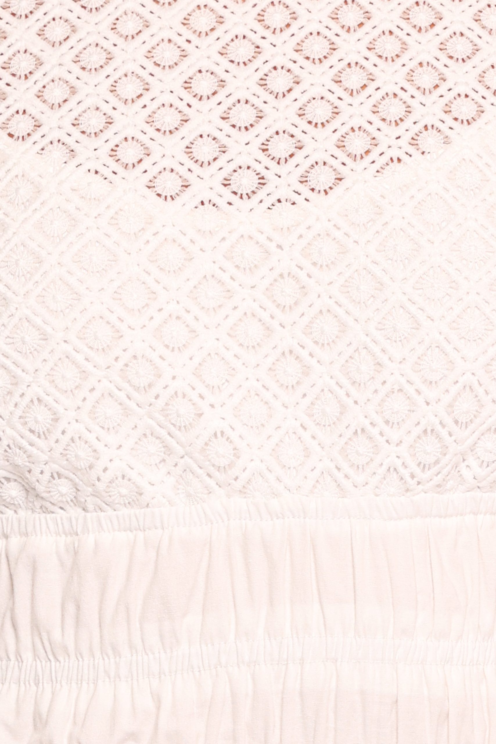 Riven Shirred Top - White - Image 5