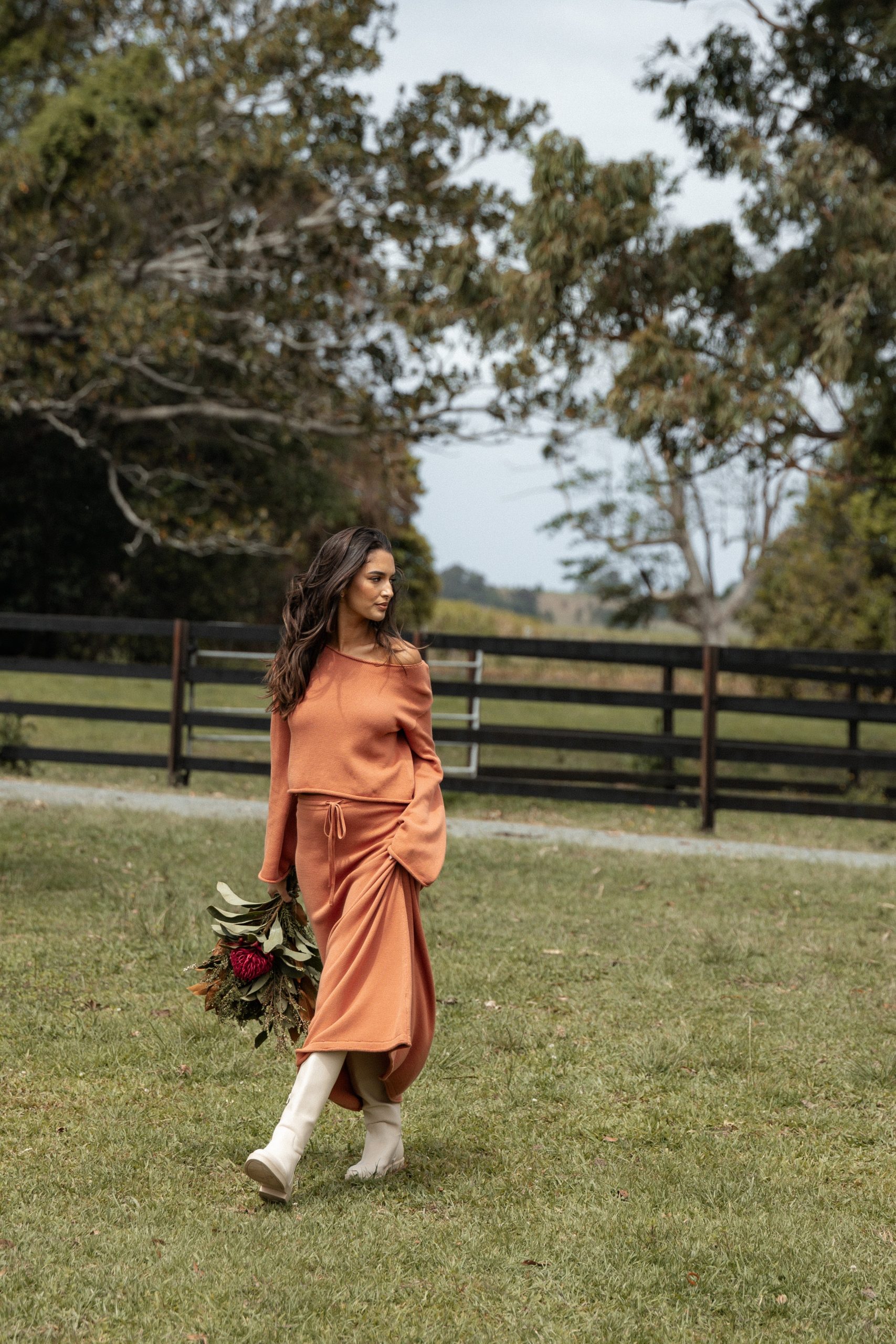 Rooney Knit Sweater - Cinnamon - Image 2