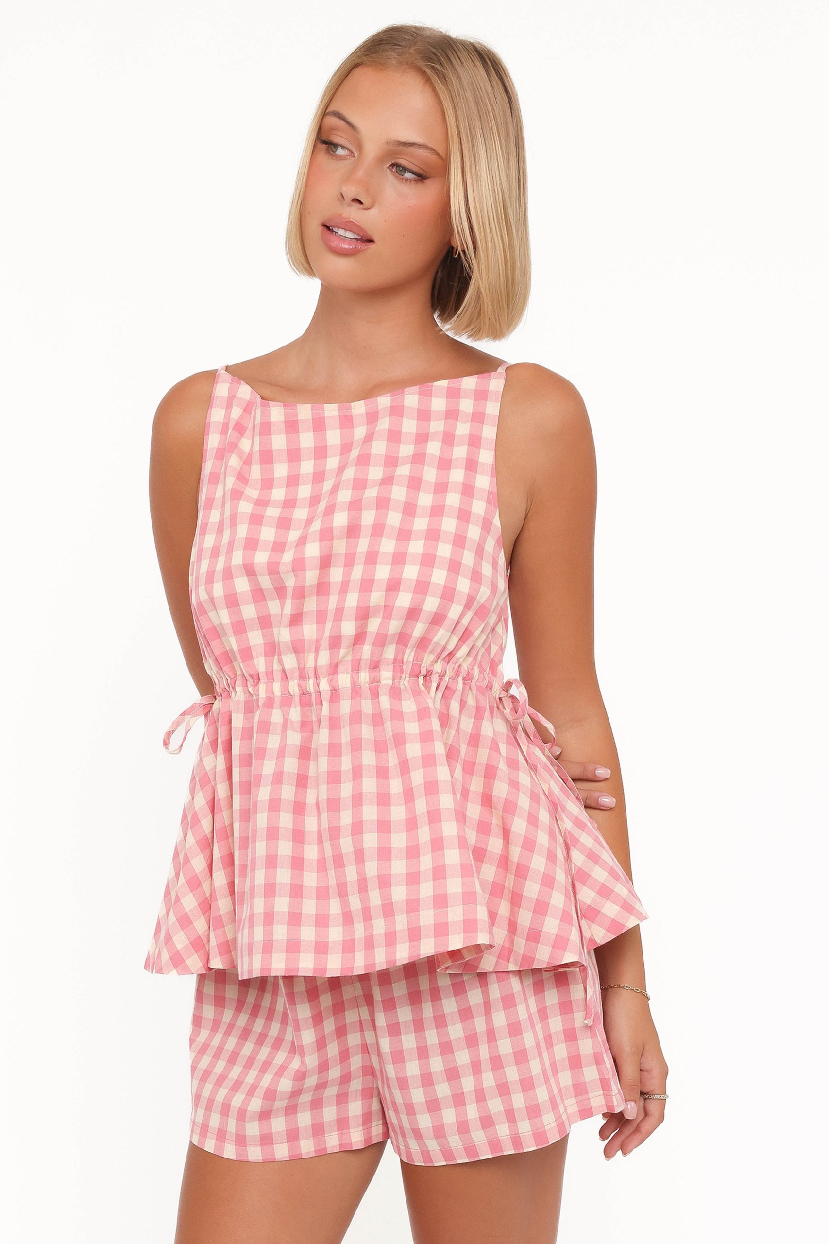 Rory Top - Pink Gingham - Image 2
