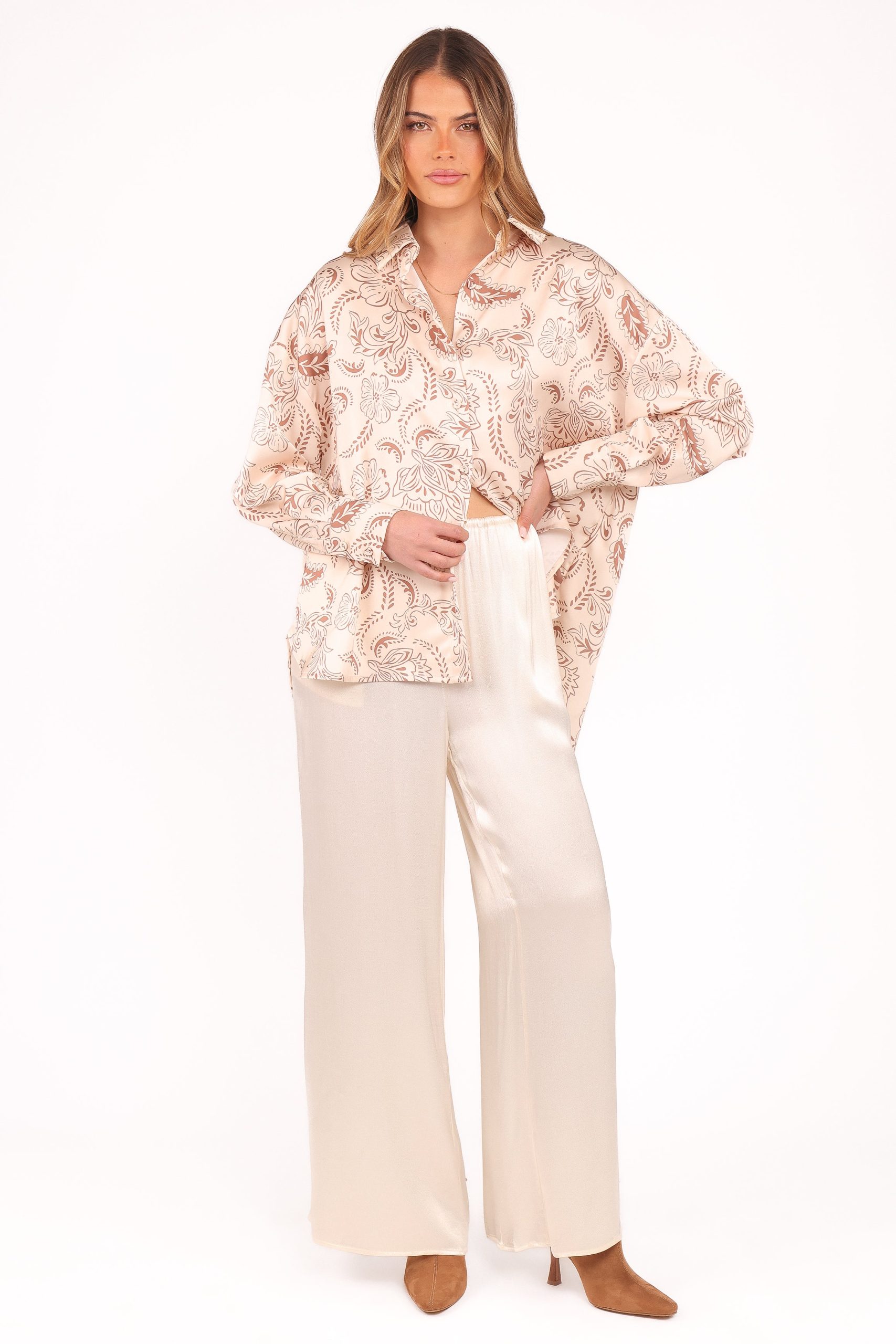 Rosalie Shirt - Brown Paisley - Image 6