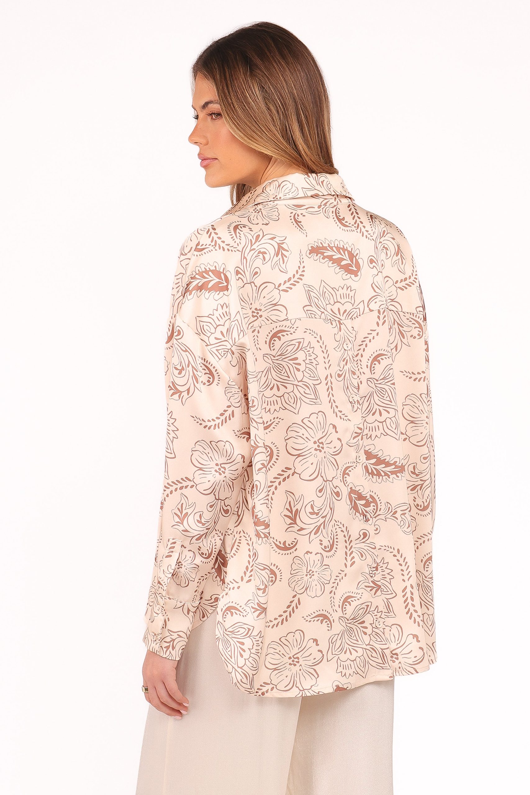 Rosalie Shirt - Brown Paisley - Image 5